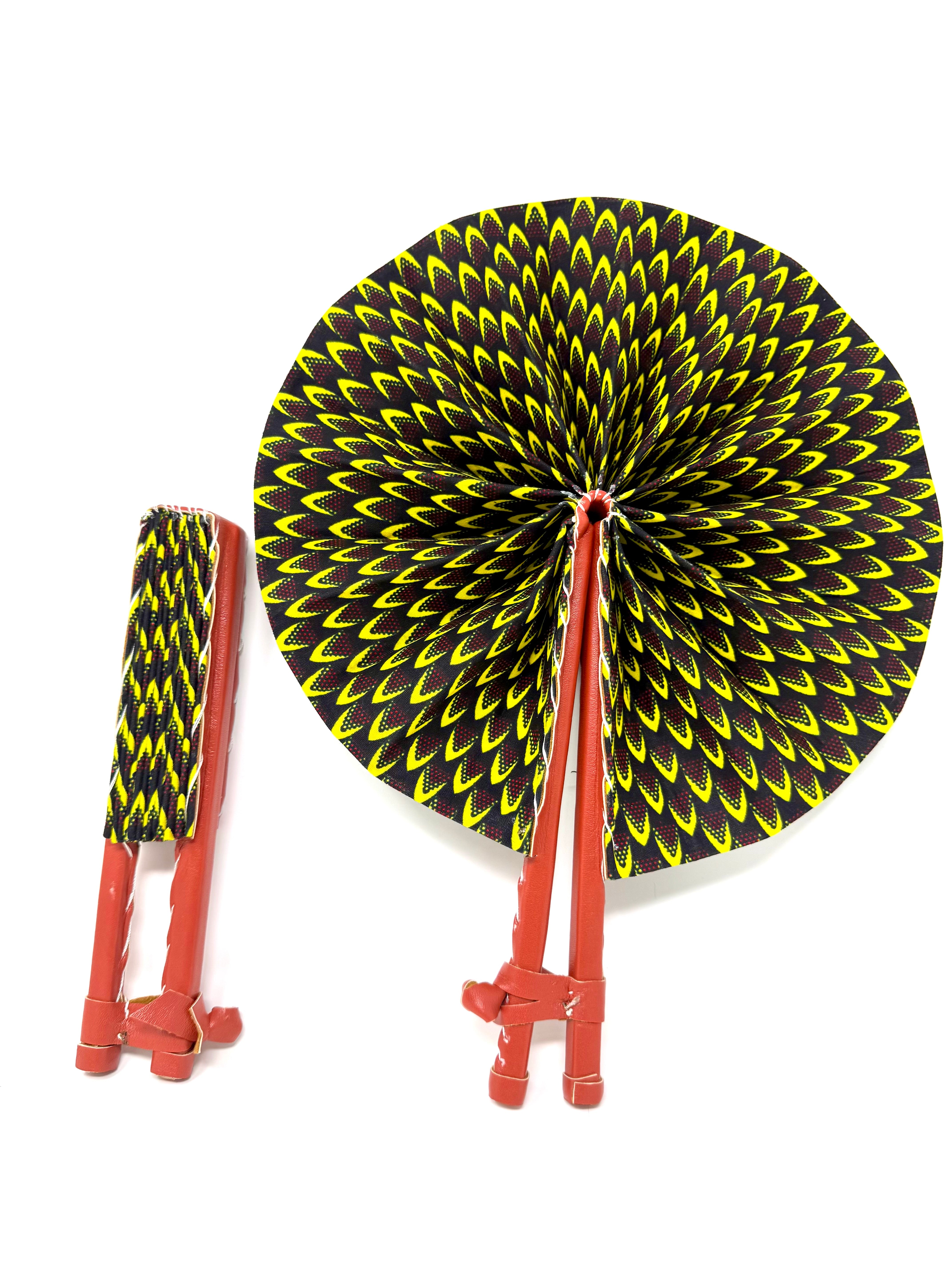 African Print Fan - Gaarmi