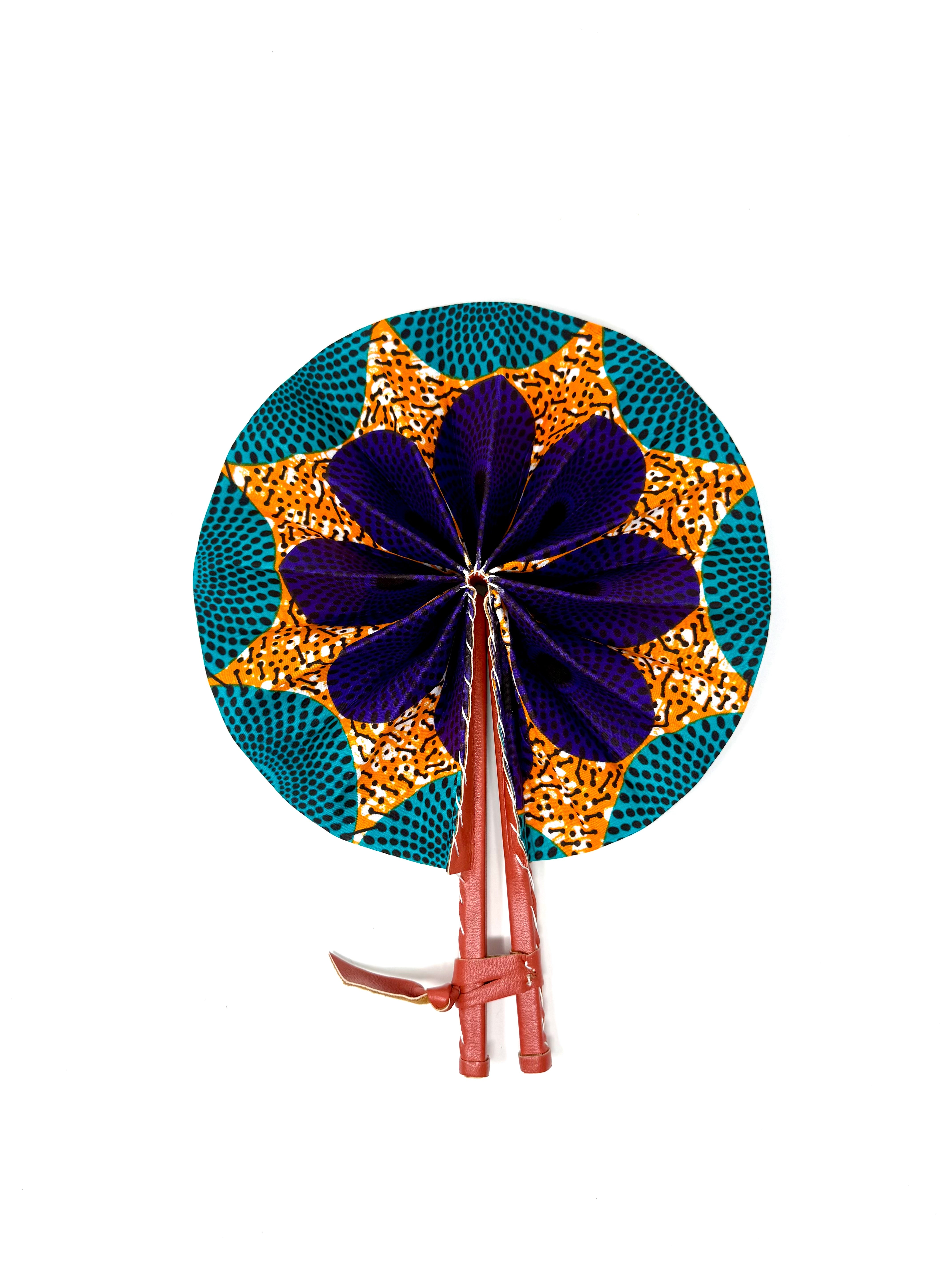 African Print Fan - Gaarmi