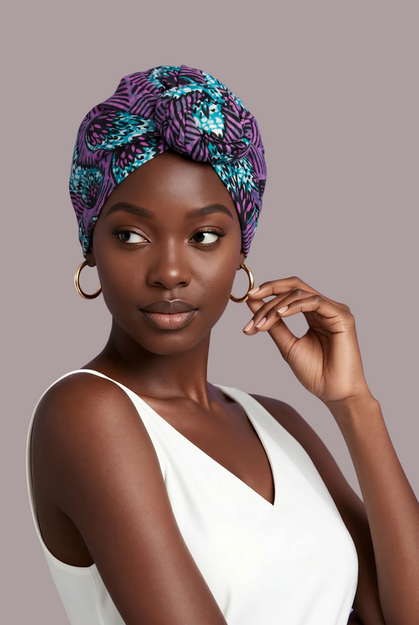 Mounas Satin Lined Instant Headwrap - Gaarmi
