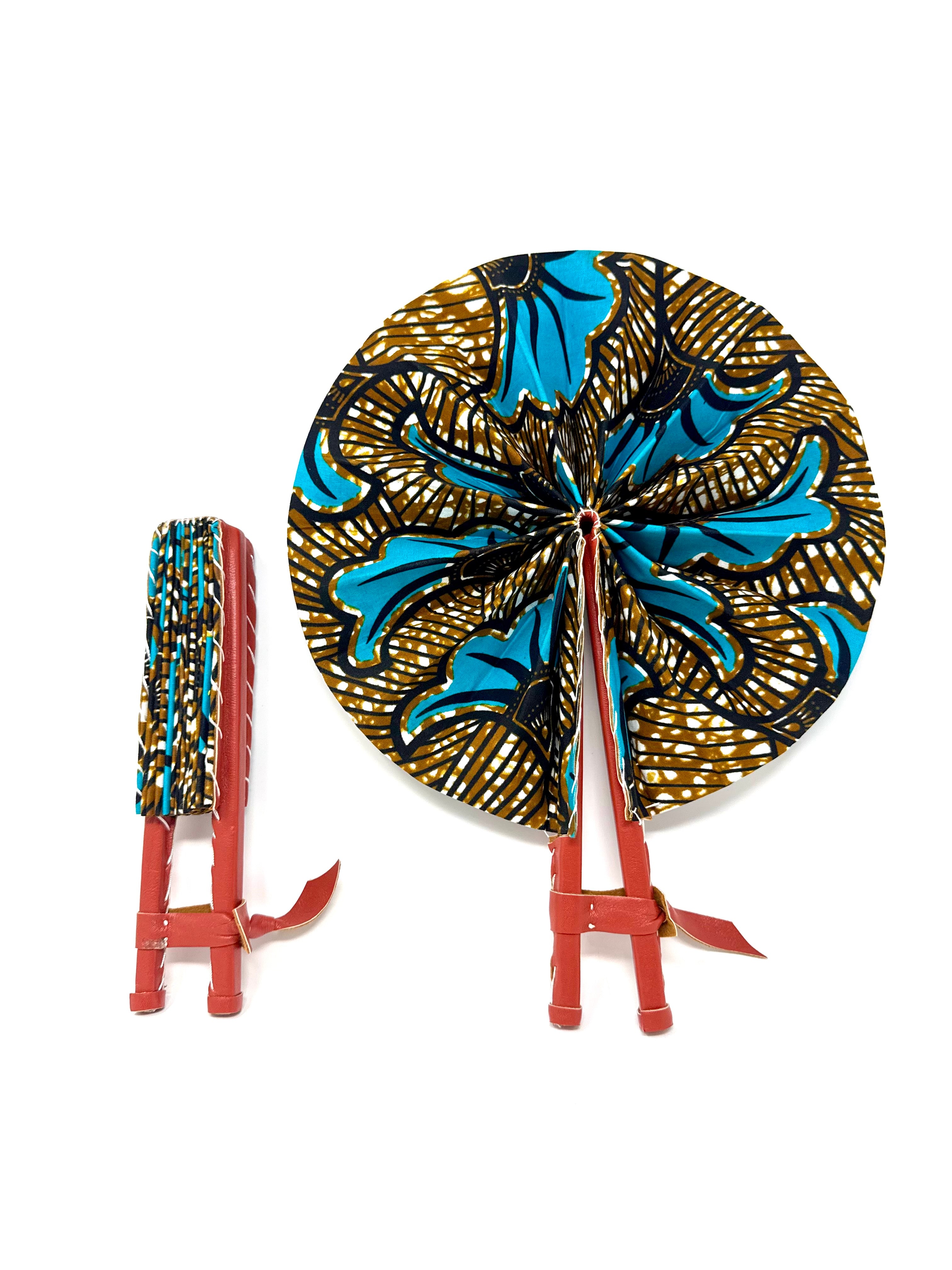 African Print Fan - Gaarmi