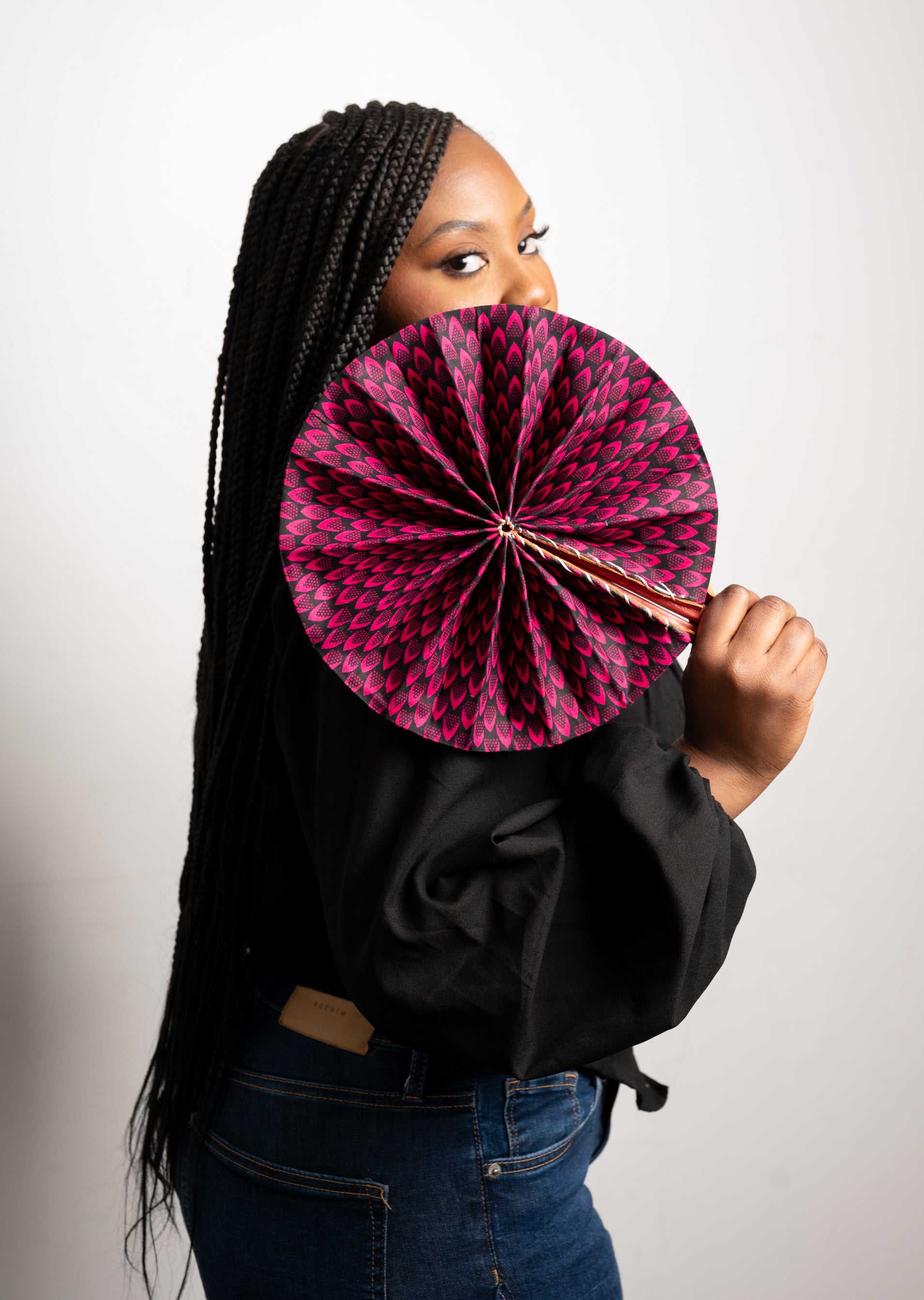 African Print Fan - Gaarmi