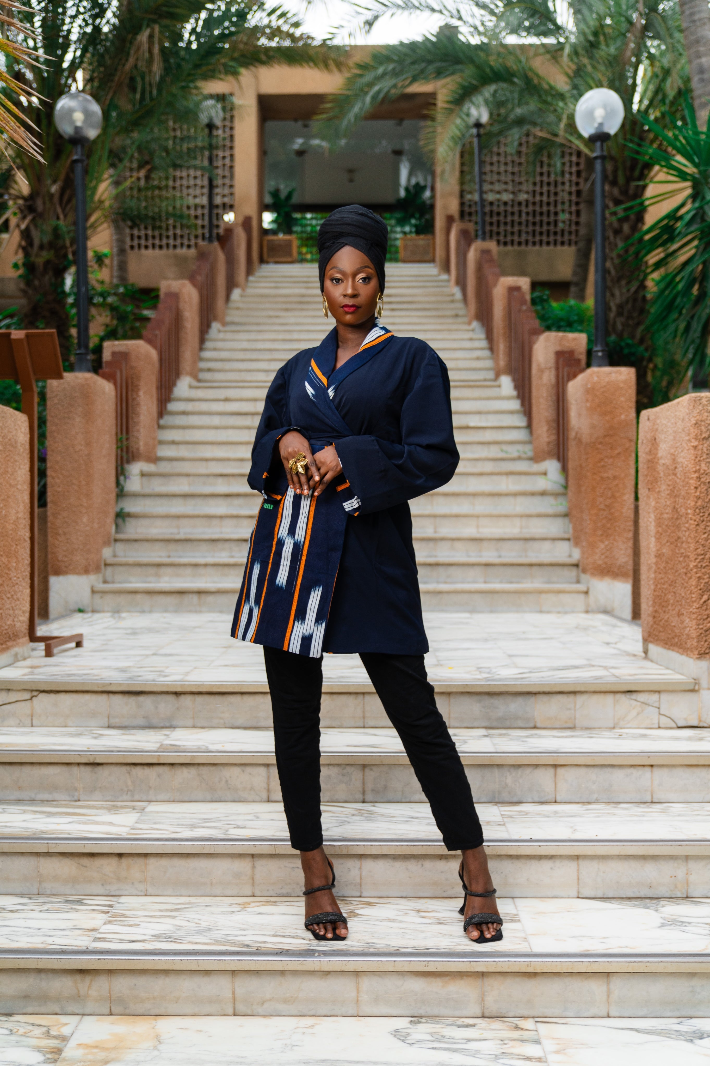 Fatim Knitted African Blazer Dress - Gaarmi