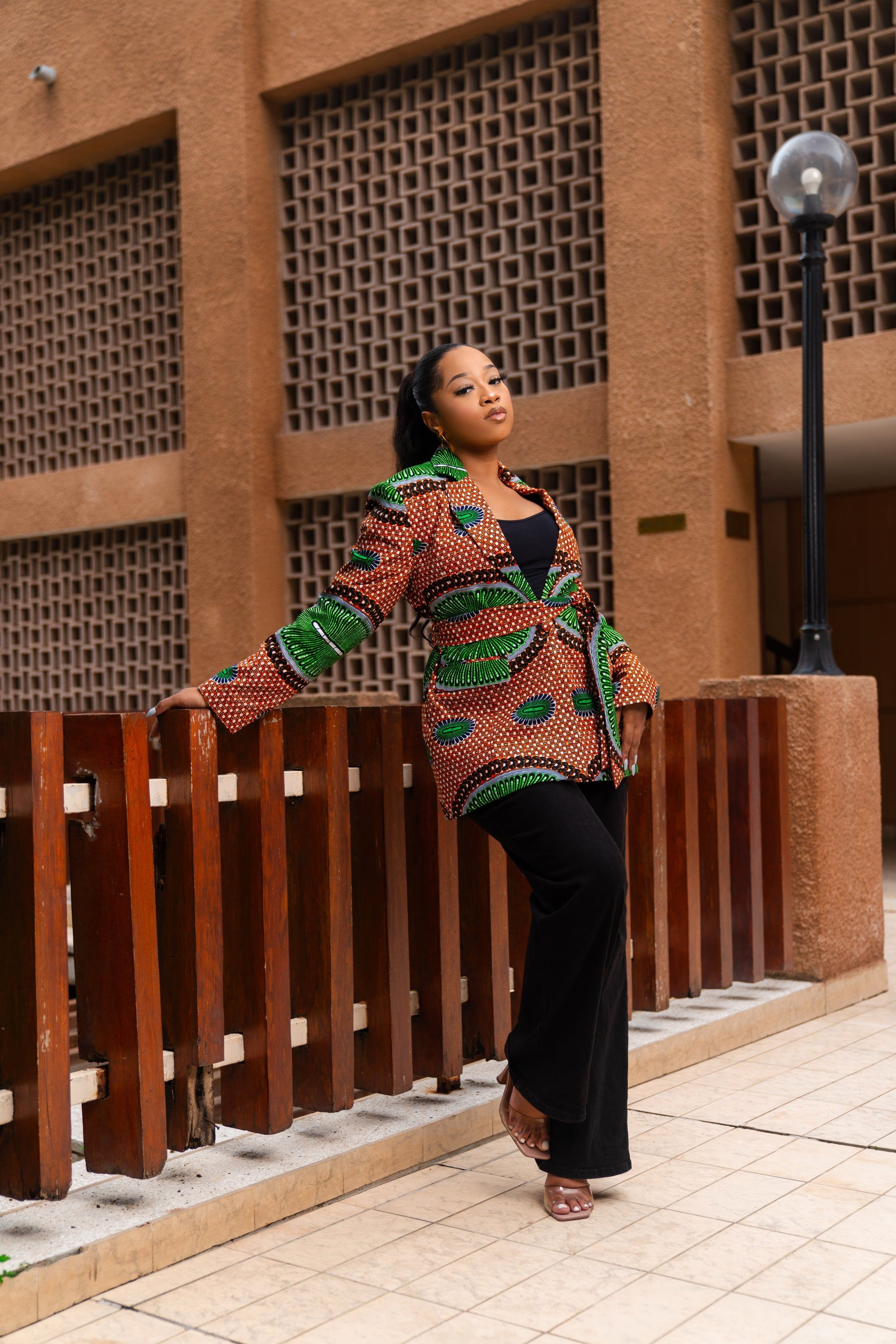 Seynabou African Print Power Suit Blazer - Gaarmi