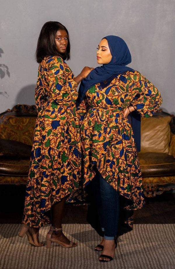 Alima Floral Wrap Dress - Gaarmi