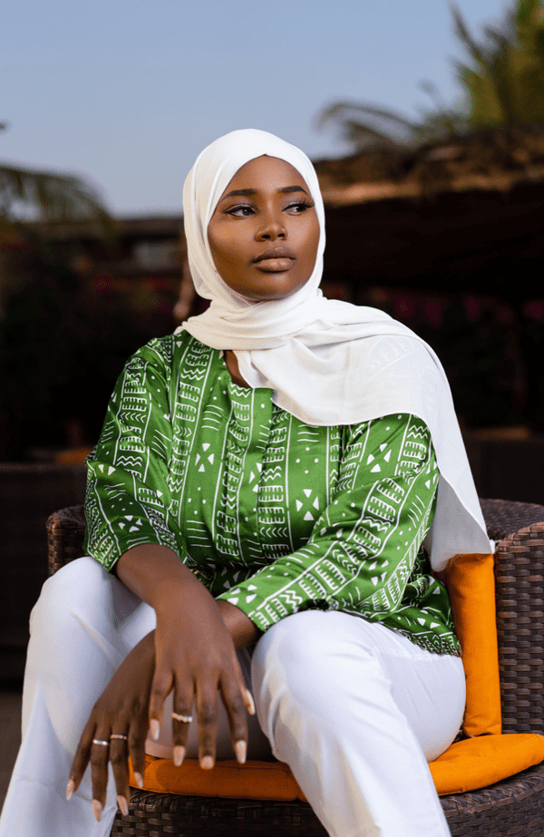 Bijou Emerald Silk Tunic - Gaarmi