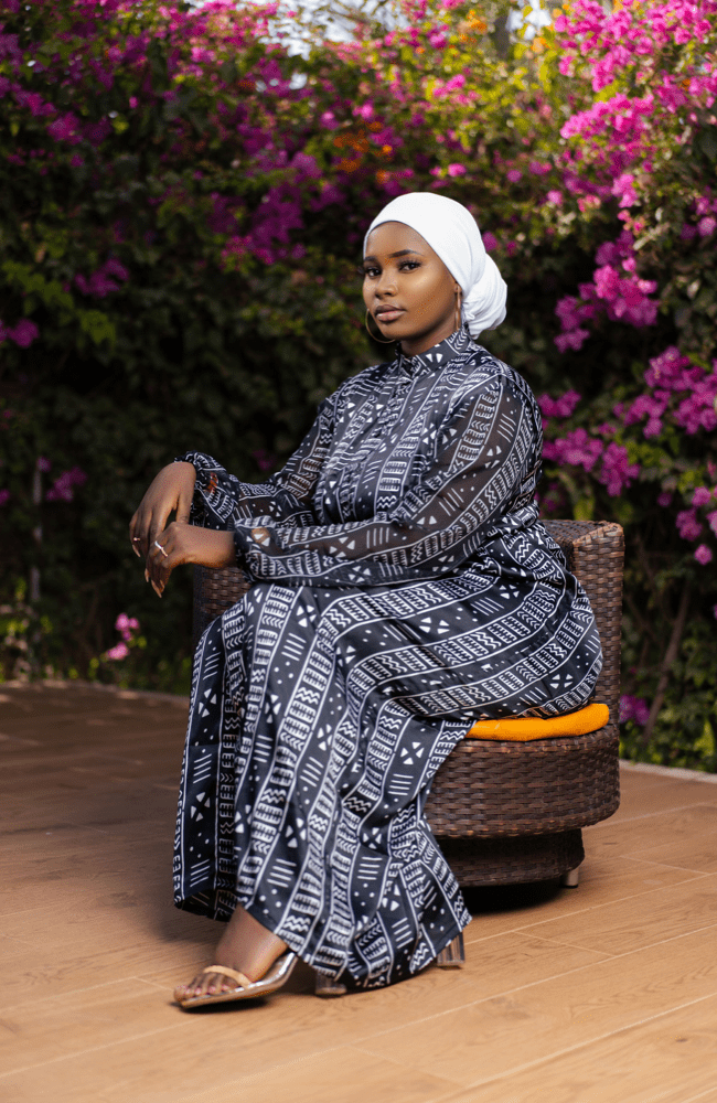 Malado Black Silk Dress - Gaarmi