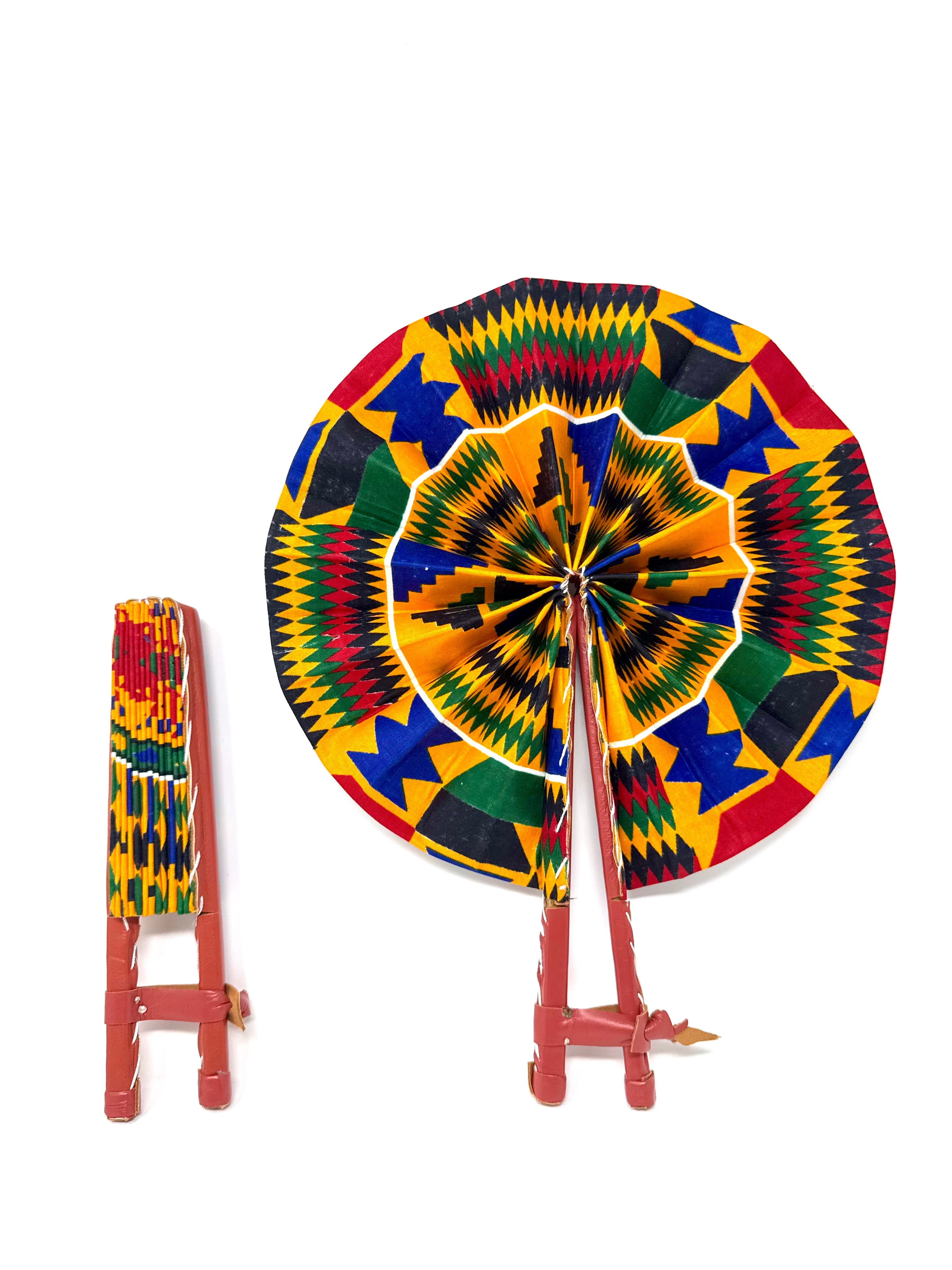 African Print Fan - Gaarmi
