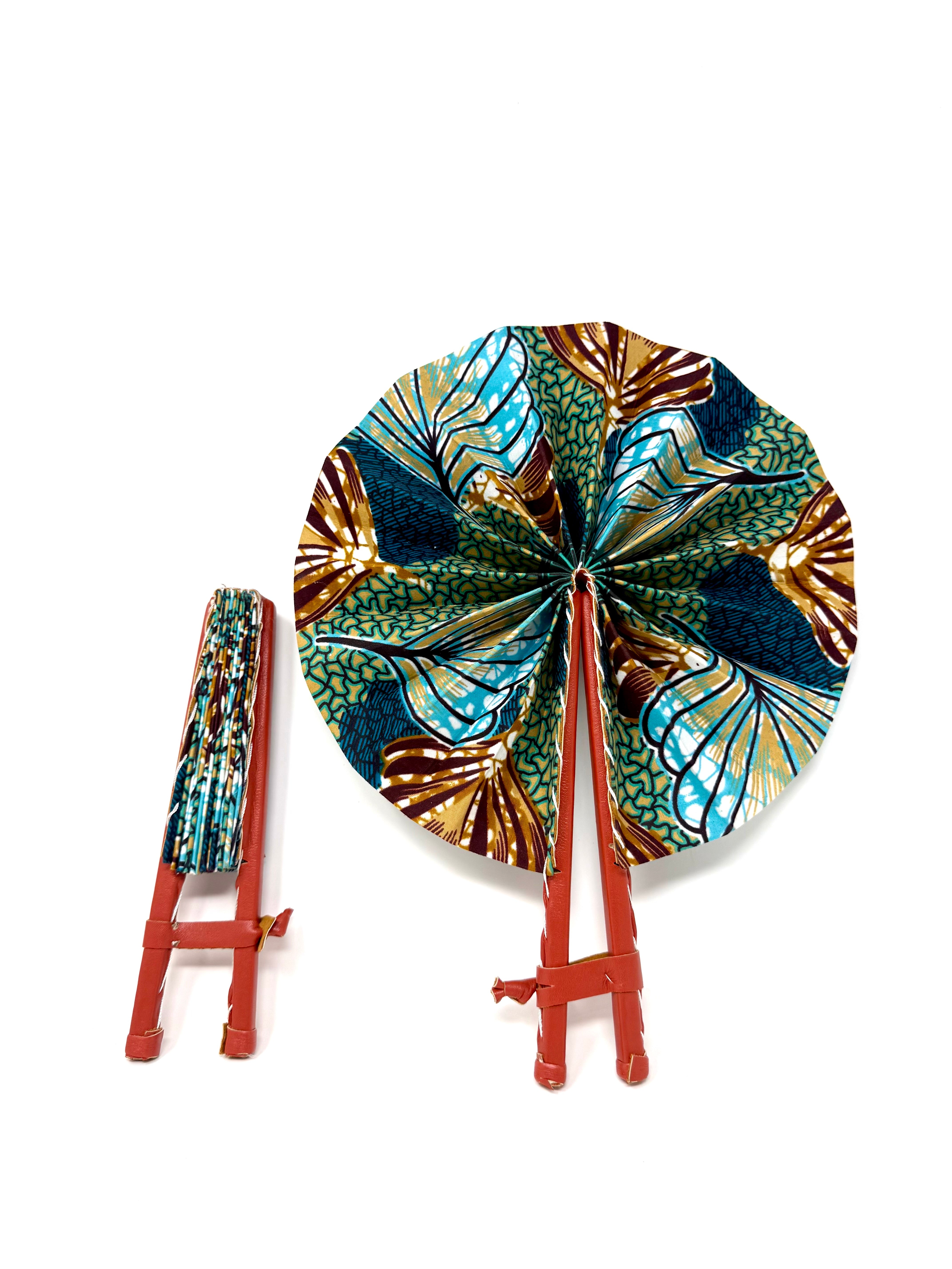 African Print Fan - Gaarmi