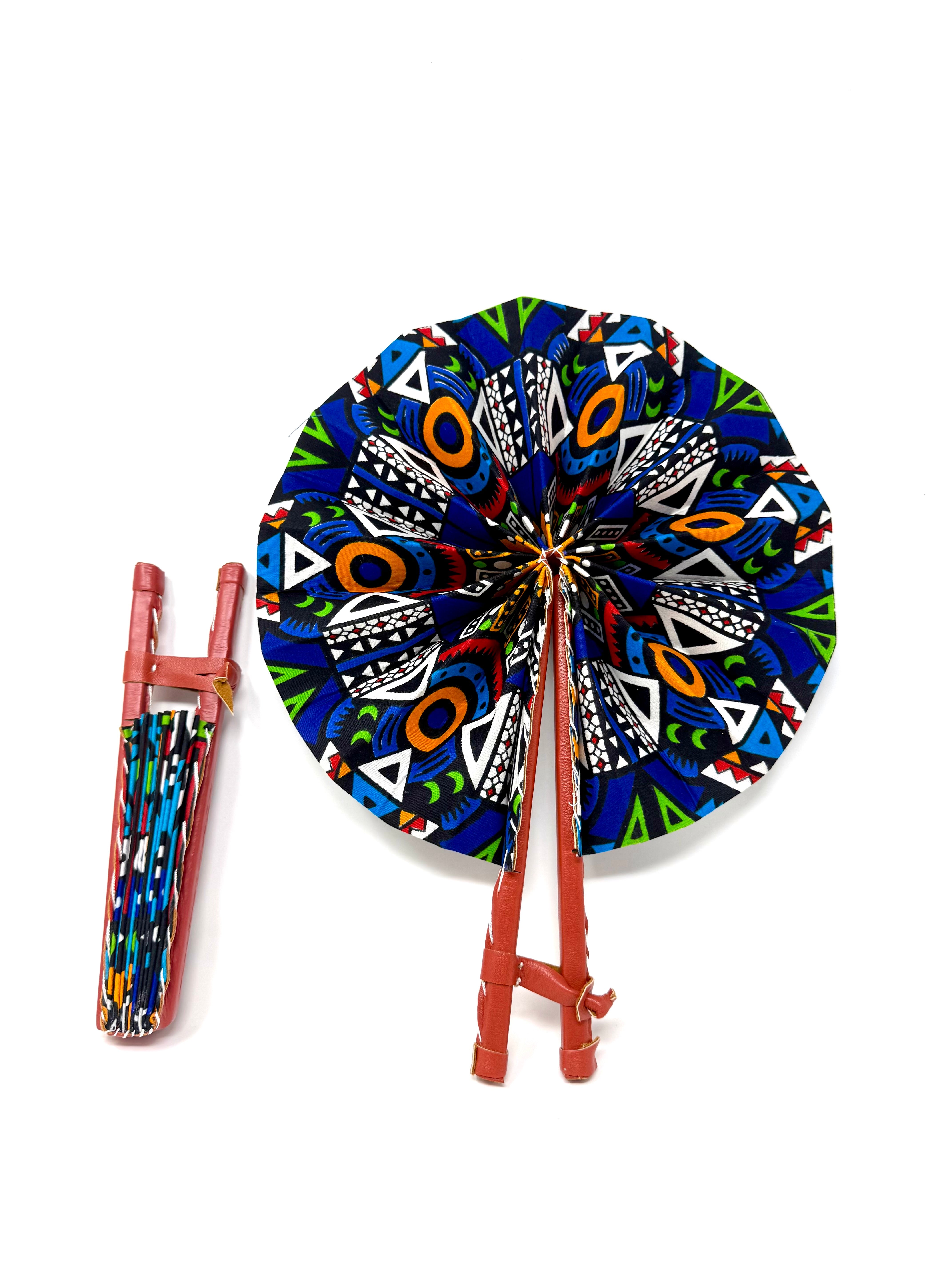 African Print Fan - Gaarmi