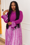 Arva Royal Bloom African Print Maxi Dress