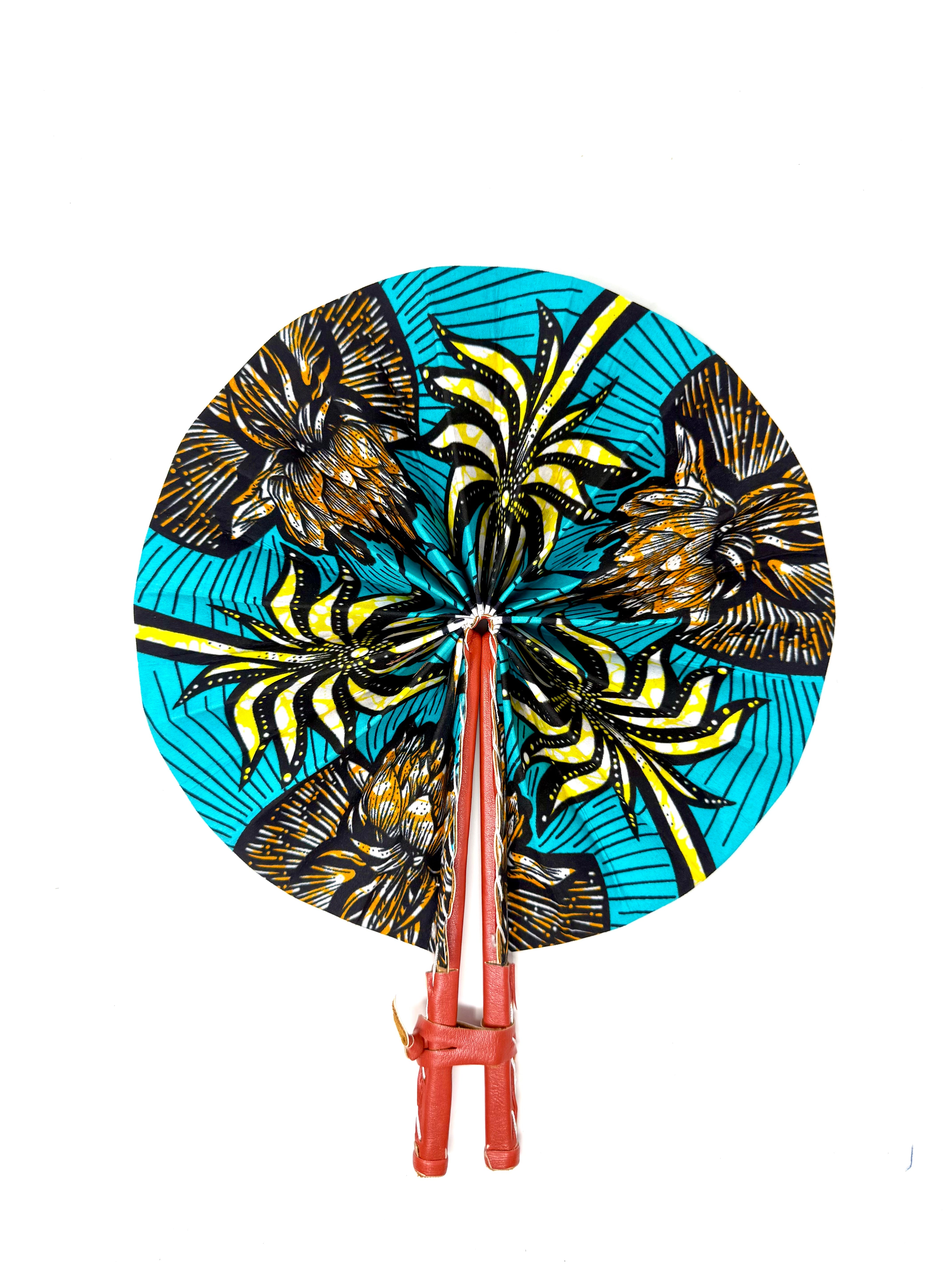African Print Fan - Gaarmi