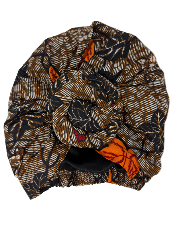 Aida Satin Lined Instant Headwrap - Gaarmi