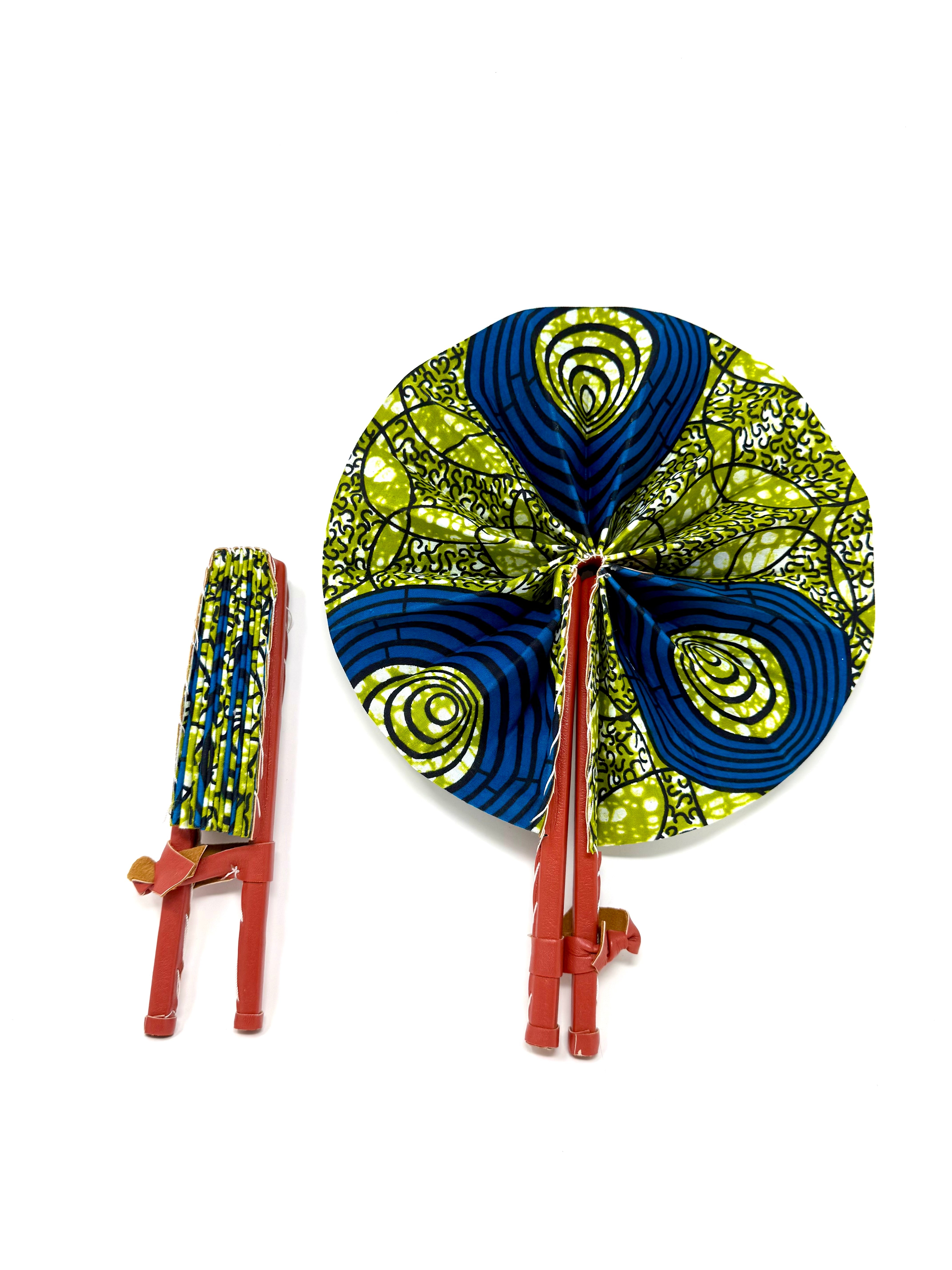 African Print Fan - Gaarmi