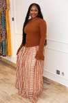 Arva Royal Bloom African Print Maxi Dress