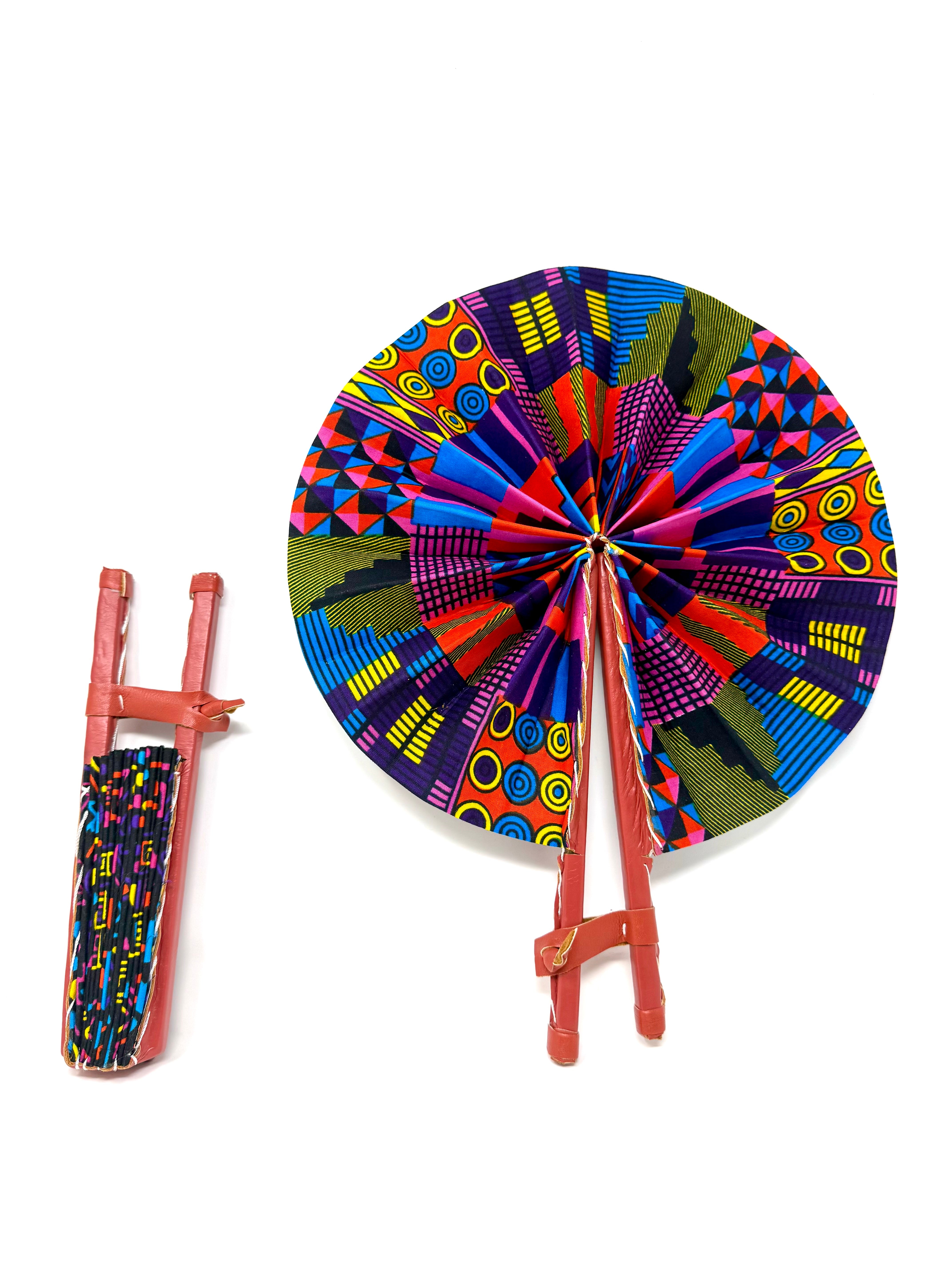 African Print Fan - Gaarmi