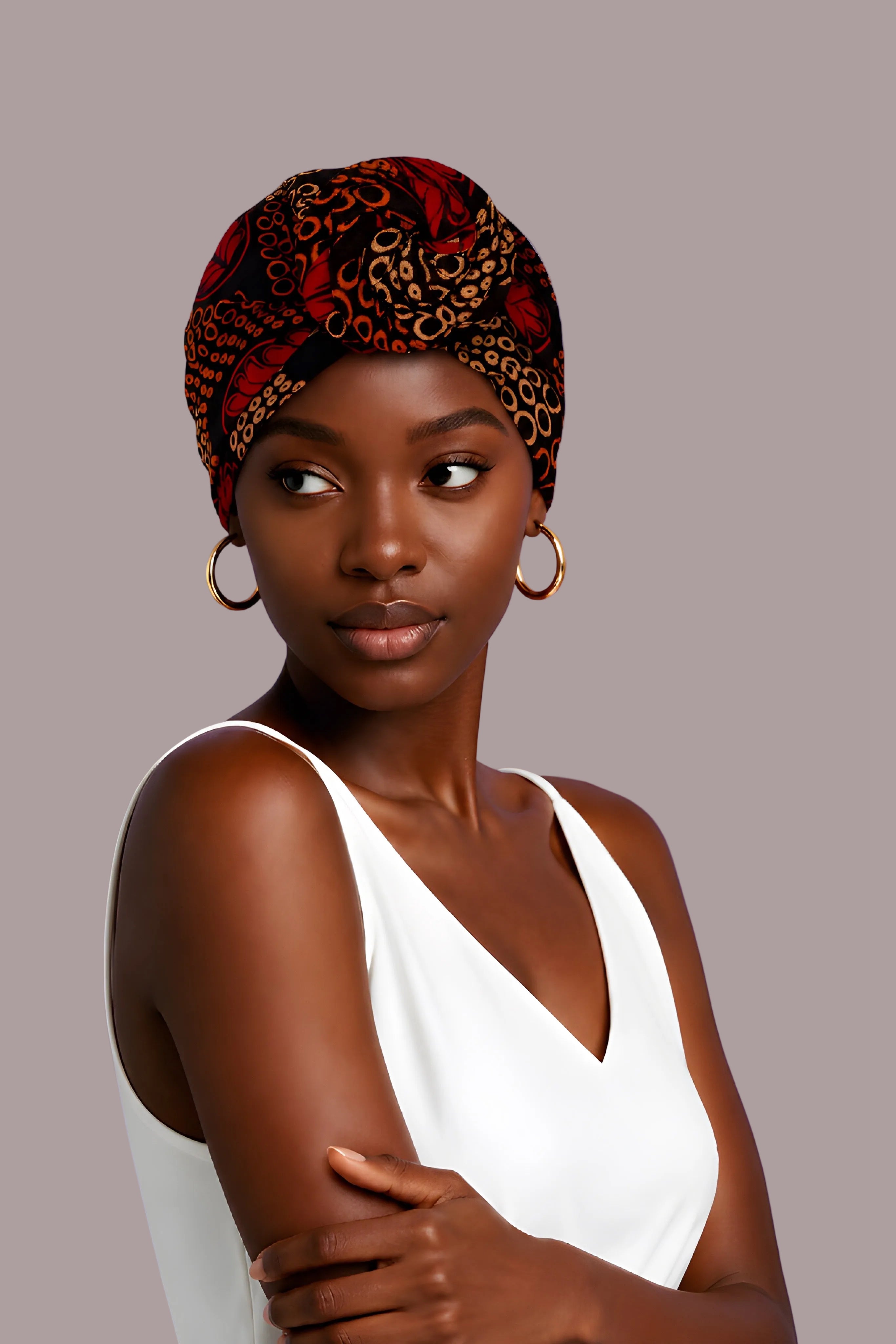 Dieynaba Satin Lined Instant Headwrap 2.0 - Gaarmi