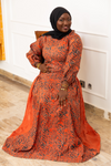 AIDA AFRICAN TIE & DYE MAXI DRESS