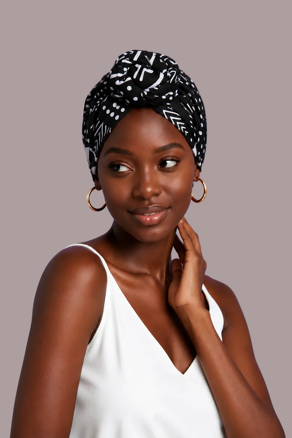 Yacine Satin Lined Instant Headwrap - Gaarmi