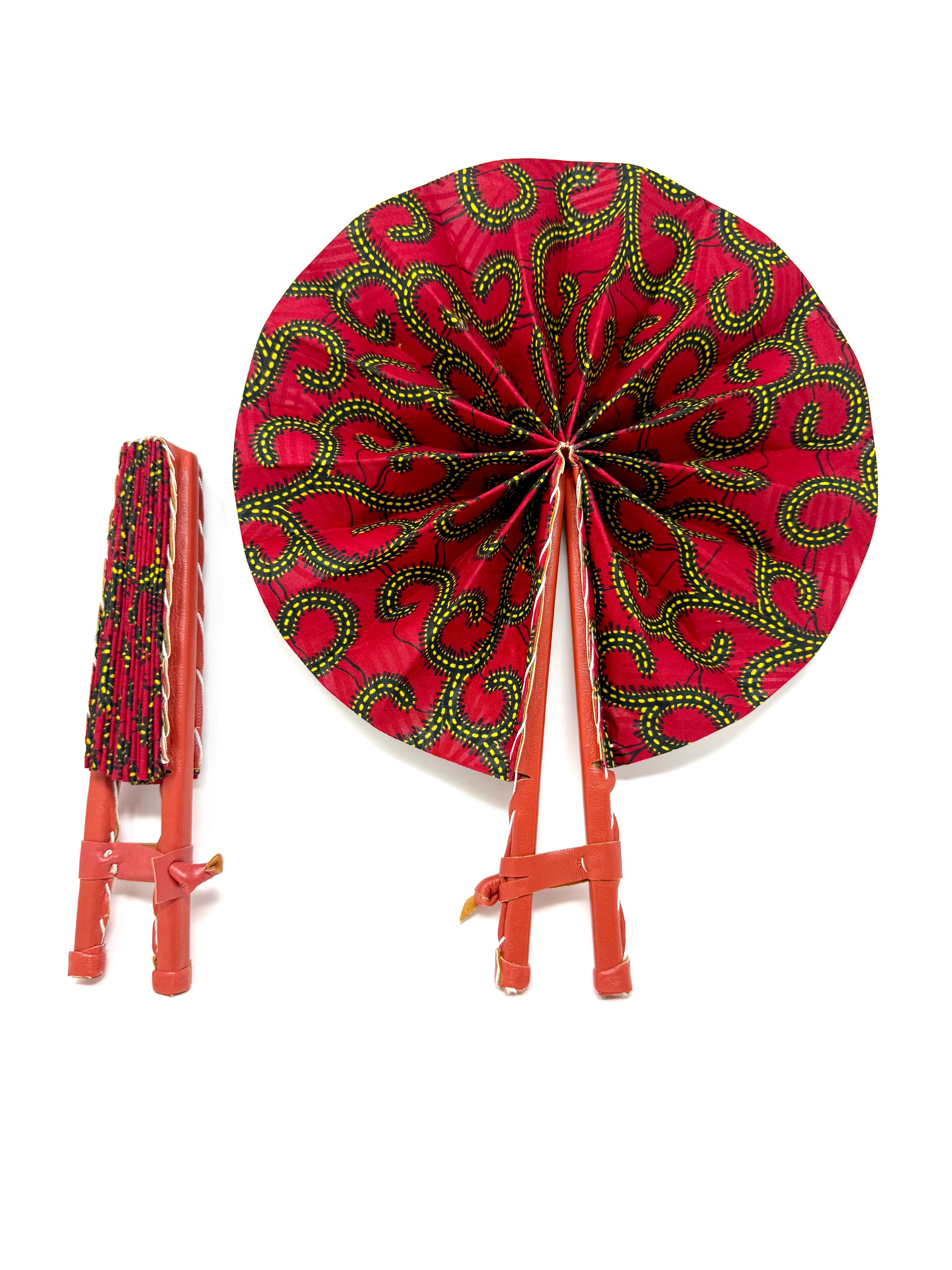 African Print Fan - Gaarmi
