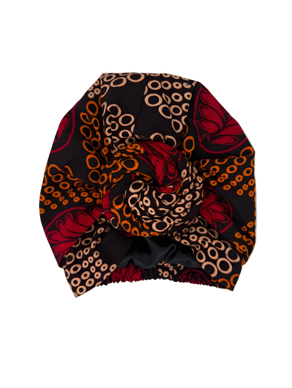 Dieynaba Satin Lined Instant Headwrap 2.0 - Gaarmi