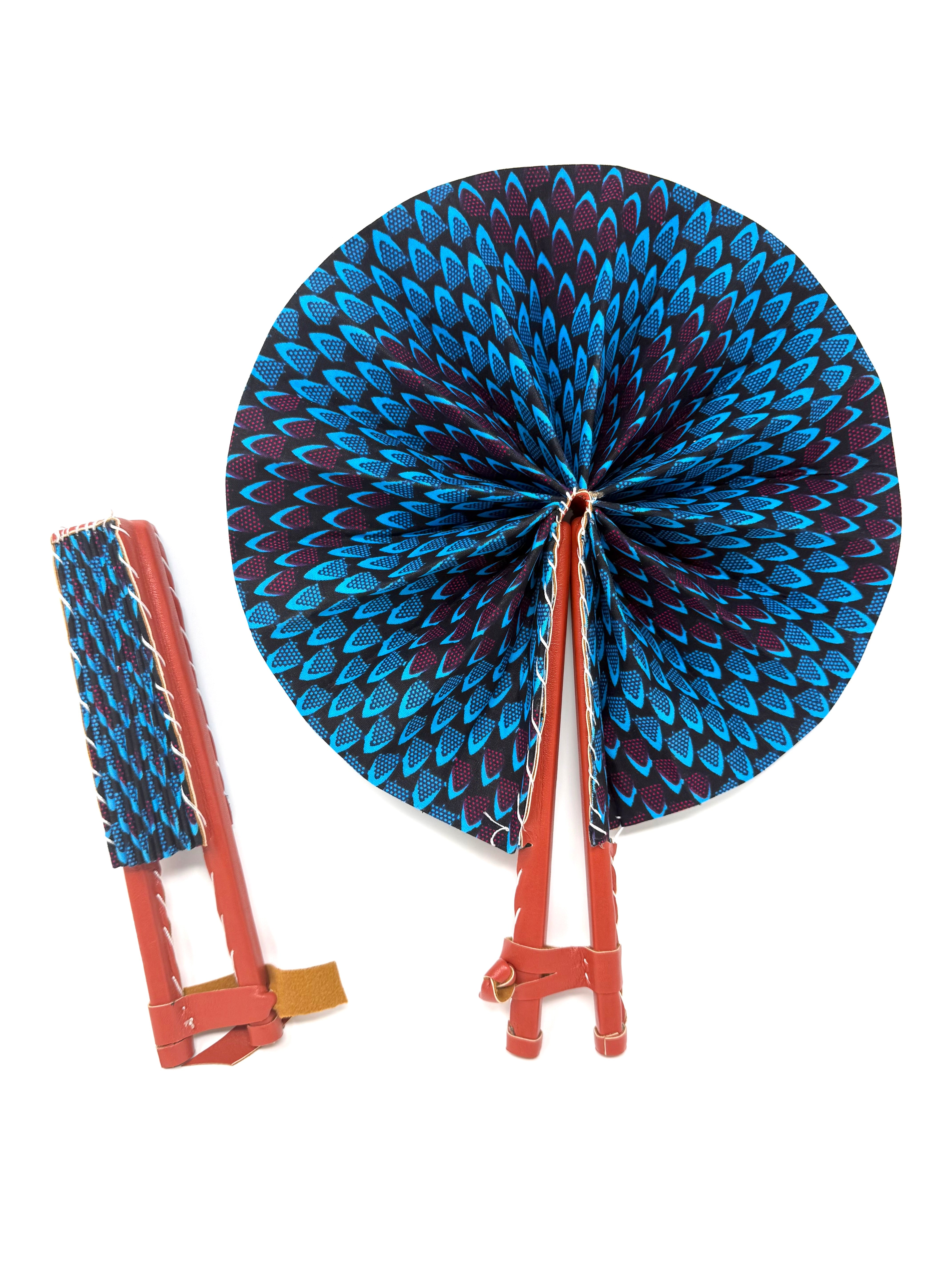 African Print Fan - Gaarmi