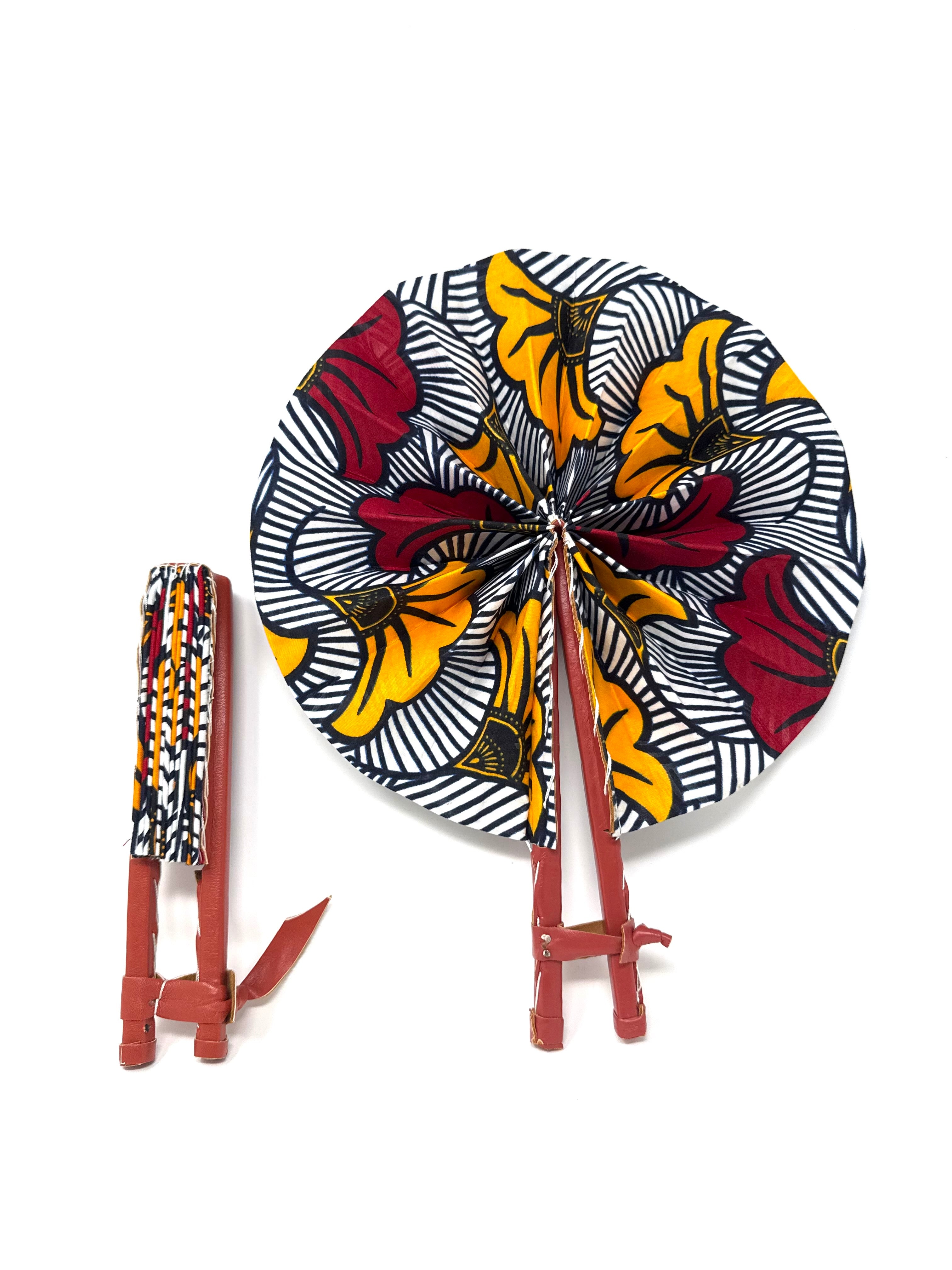 African Print Fan - Gaarmi