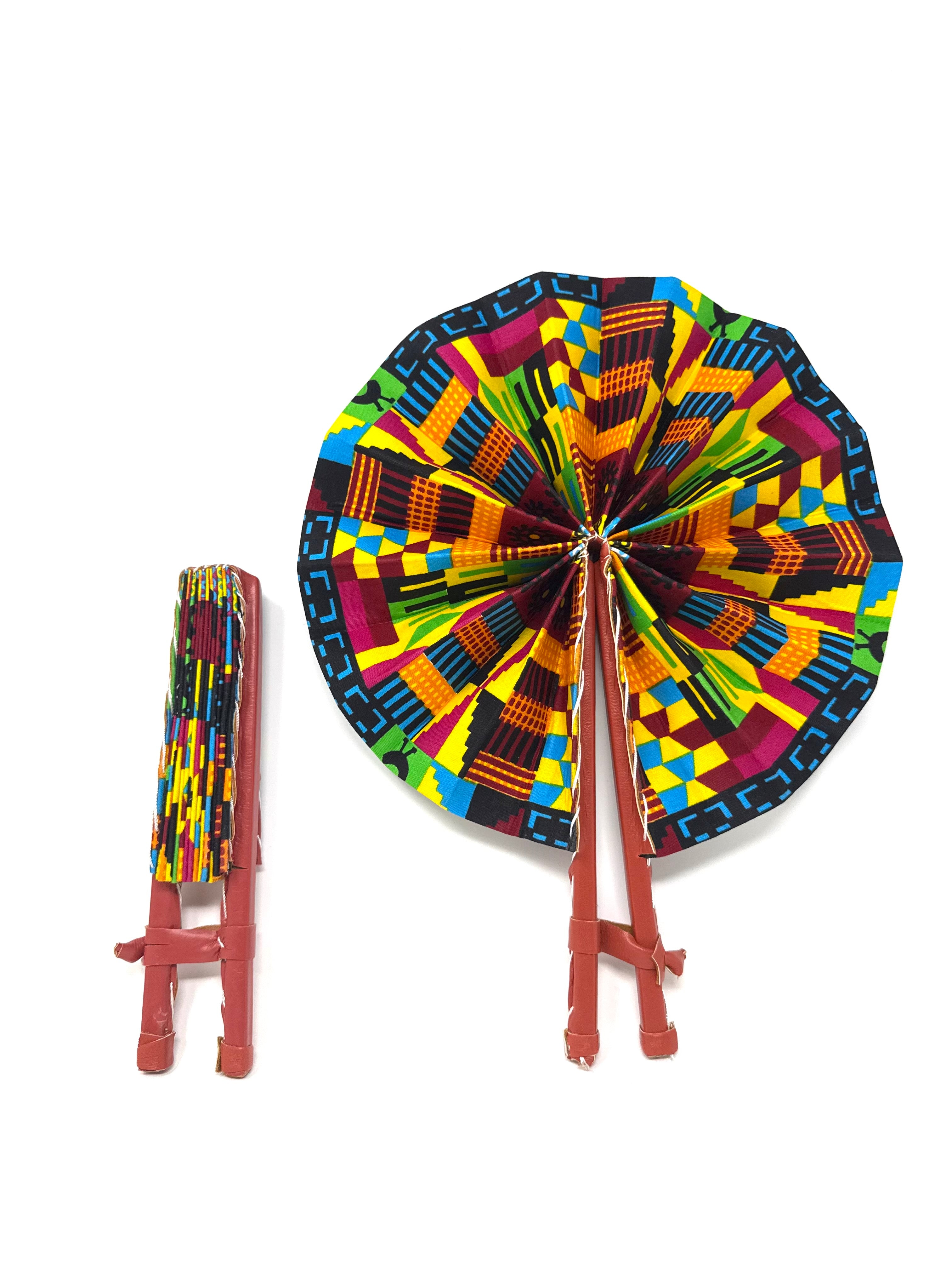 African Print Fan - Gaarmi