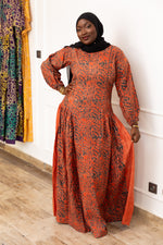 AIDA AFRICAN TIE & DYE MAXI DRESS