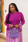 Arva Royal Bloom African Print Maxi Dress