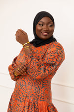 AIDA AFRICAN TIE & DYE MAXI DRESS