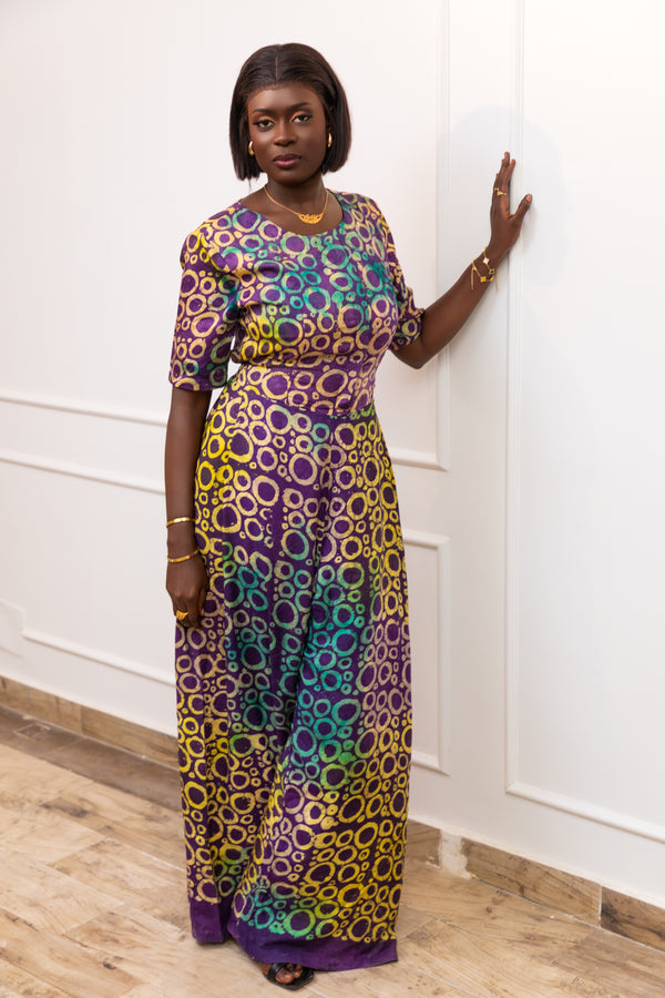ADJI AMETHYST CIRCLE PRINT JUMPSUIT - Gaarmi