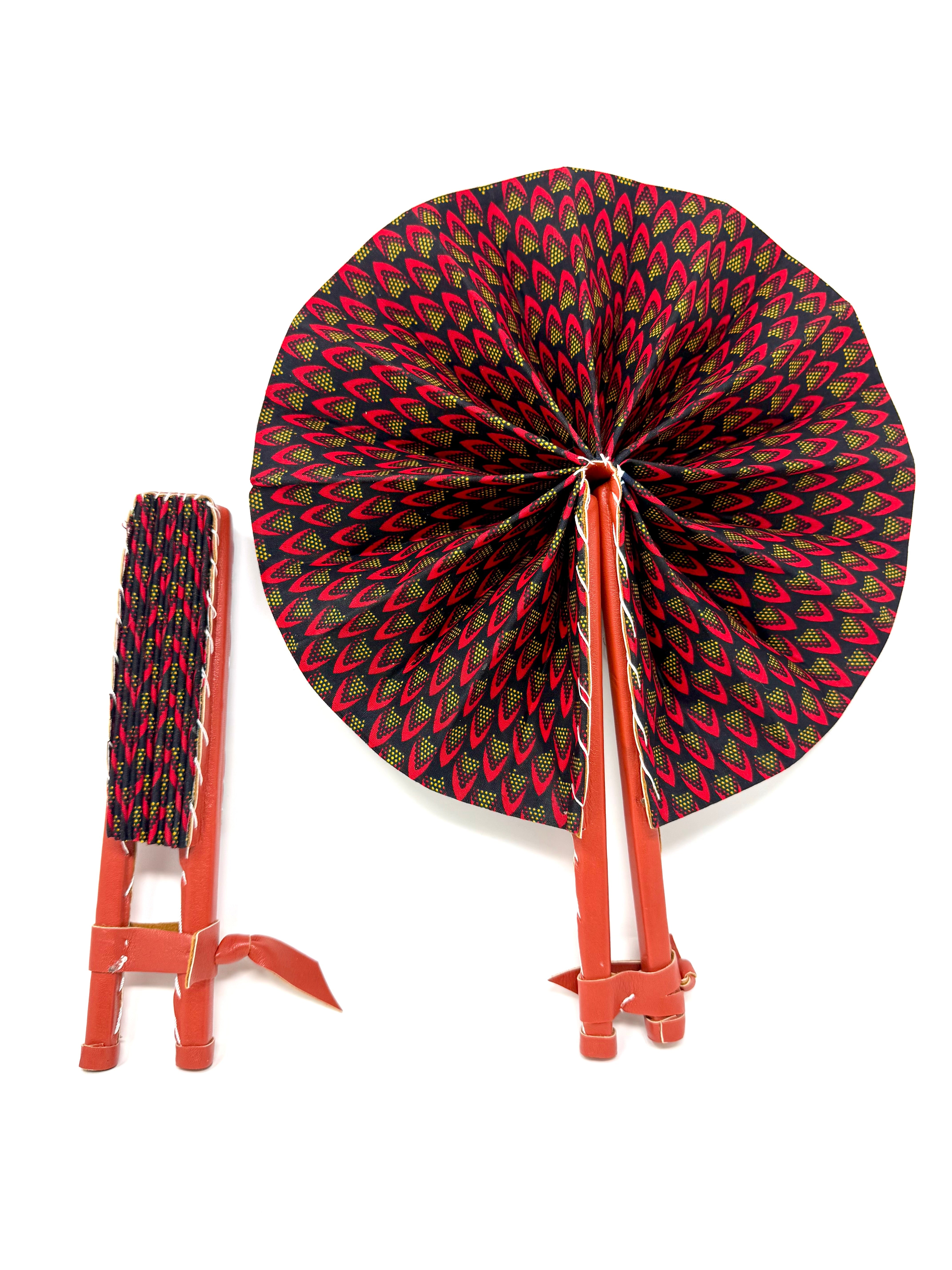 African Print Fan - Gaarmi