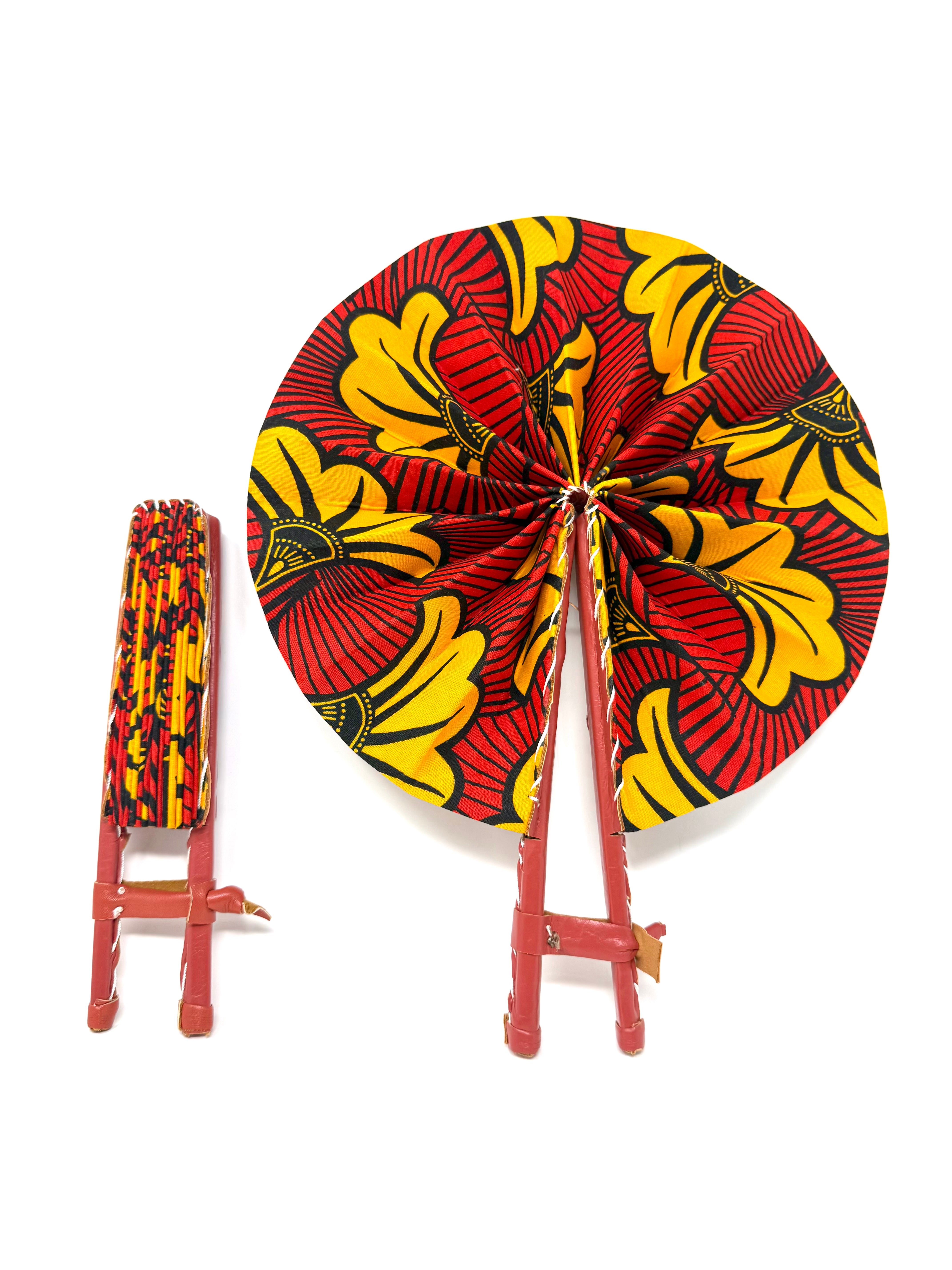African Print Fan - Gaarmi