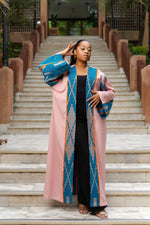 Fanta Knitted African Kimono (Blush Pink) - Gaarmi