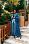 Fanta Knitted African Kimono (Teal) - Gaarmi