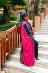 Fanta Knitted Pink African Kimono (Hot Pink) - Gaarmi