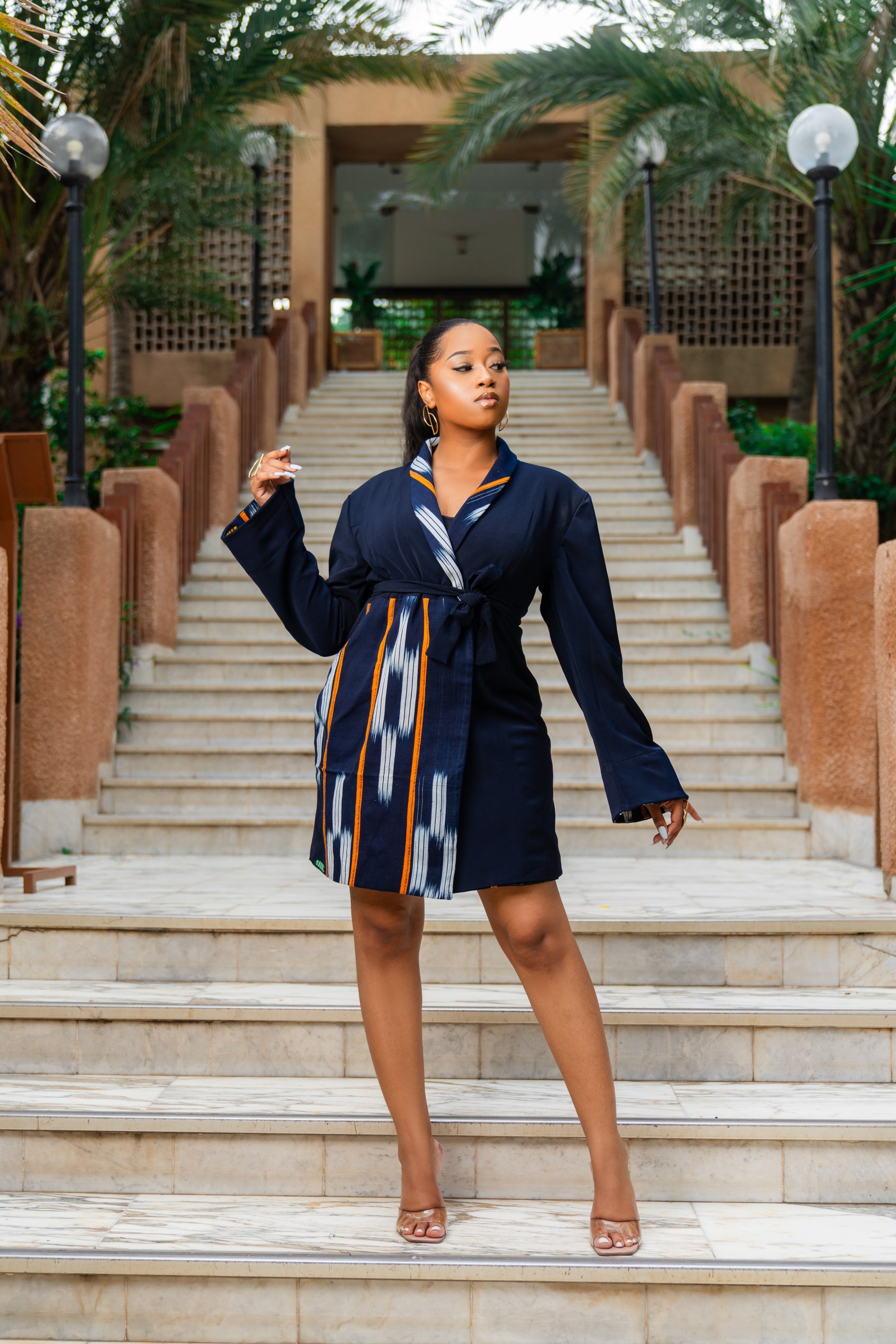 Fatim Knitted African Blazer Dress - Gaarmi
