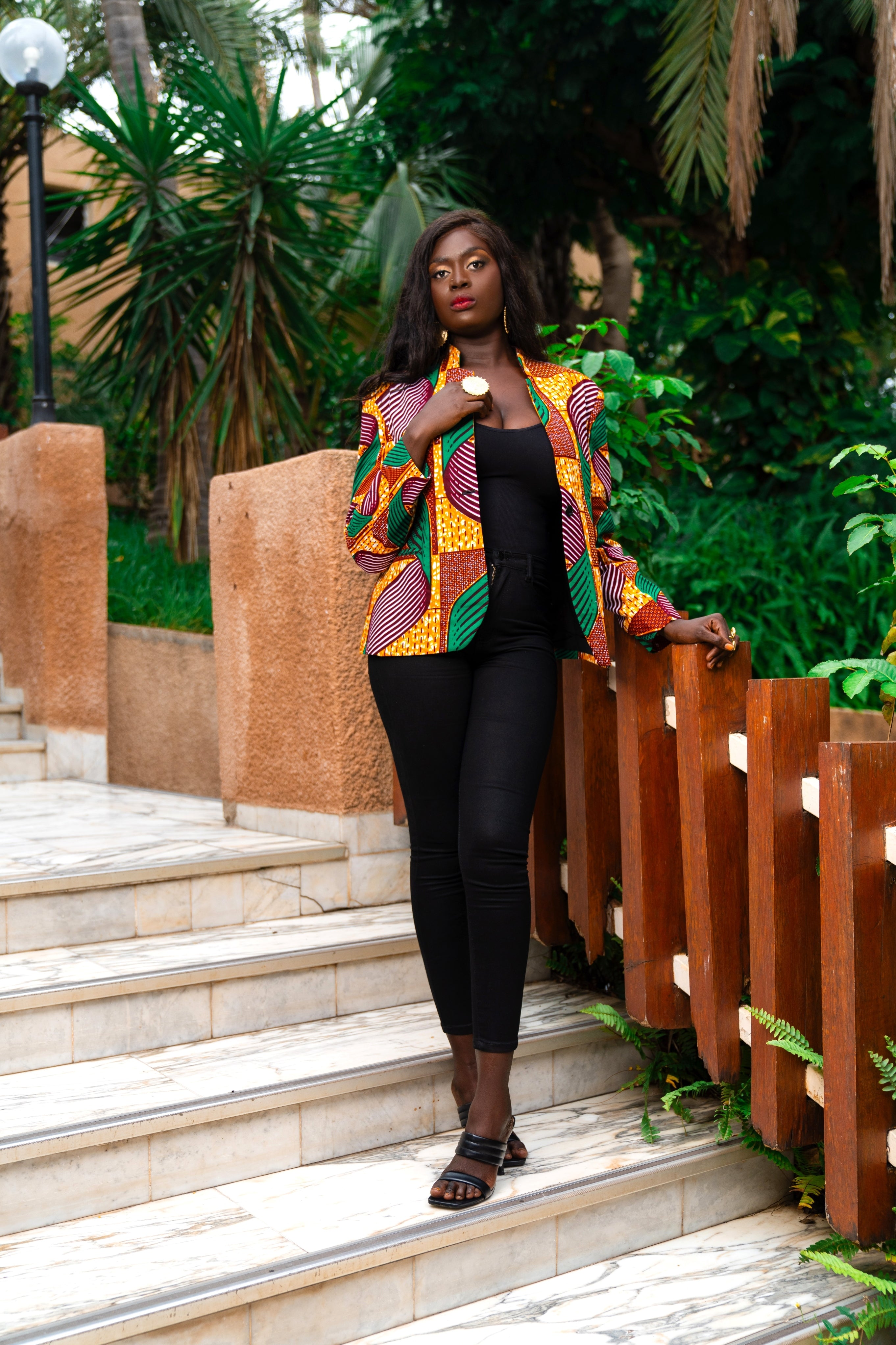 Adji African Print Blazer - Gaarmi