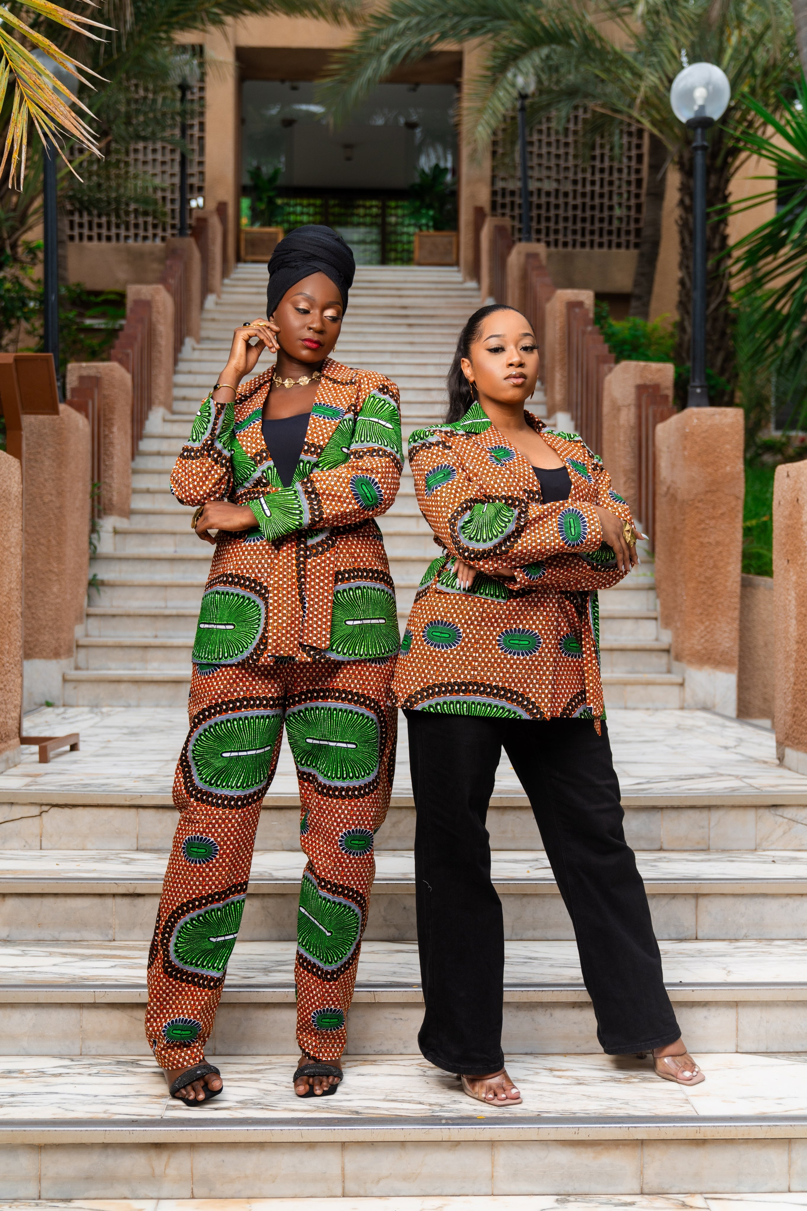 Seynabou African Print Power Suit Blazer - Gaarmi