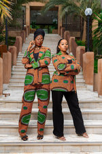 Seynabou African Print Power Suit Blazer - Gaarmi