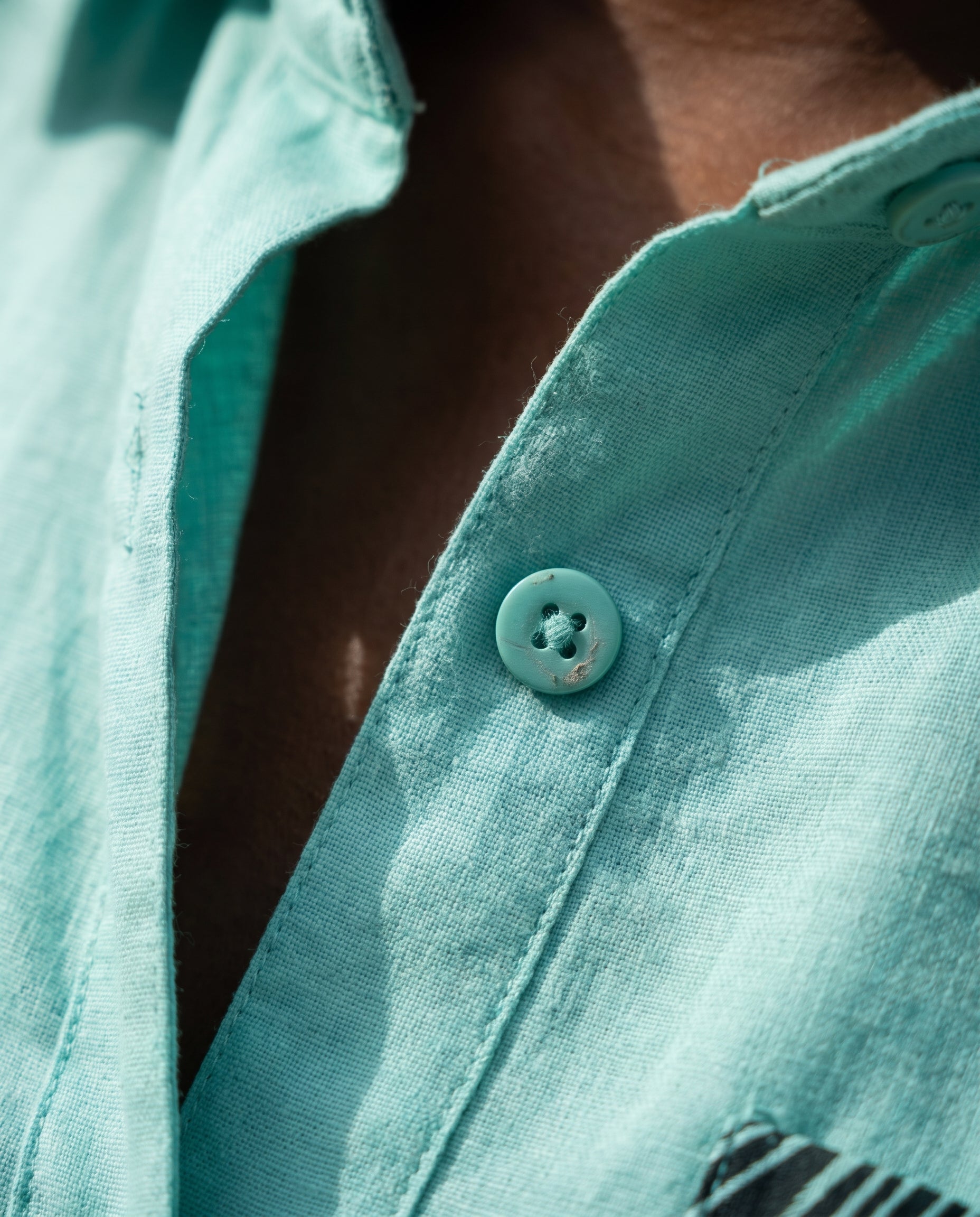 Oumy Linen Shirt & Wide-Leg Pants Set – Seafoam