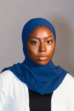 Navy Hijab Scarf - Gaarmi