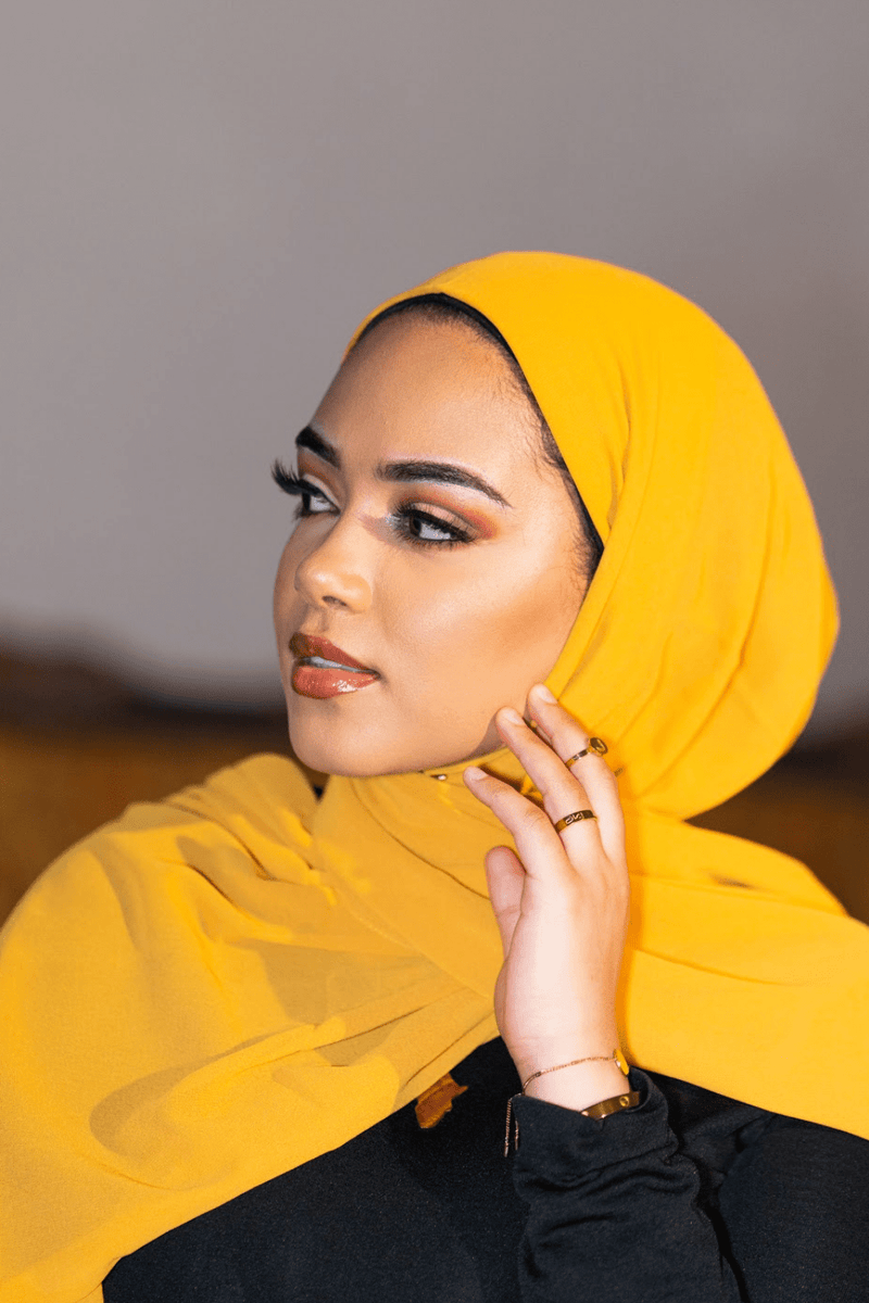 Yellow Hijab Scarf - Gaarmi