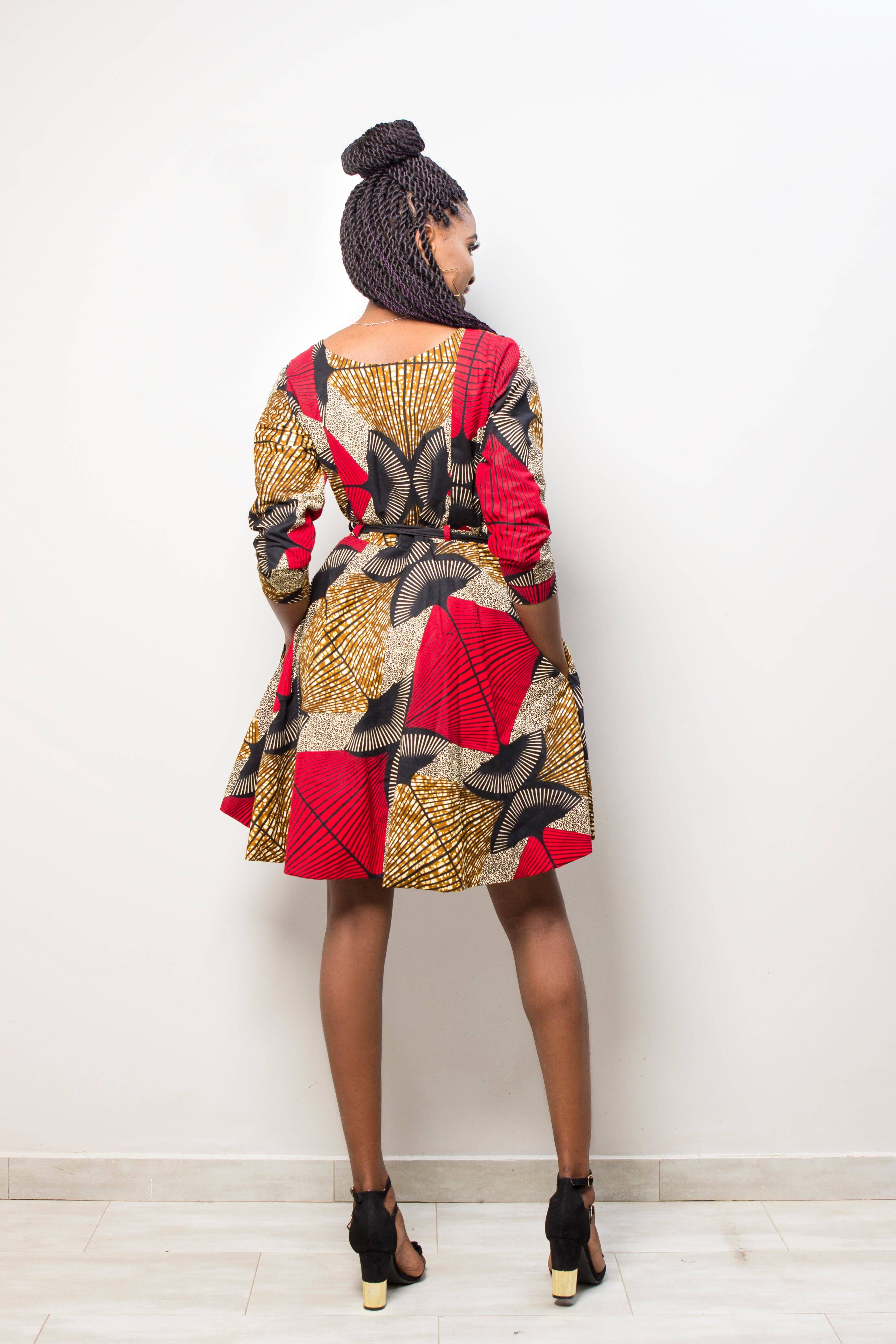 Safiatou Wrap Dress - Gaarmi