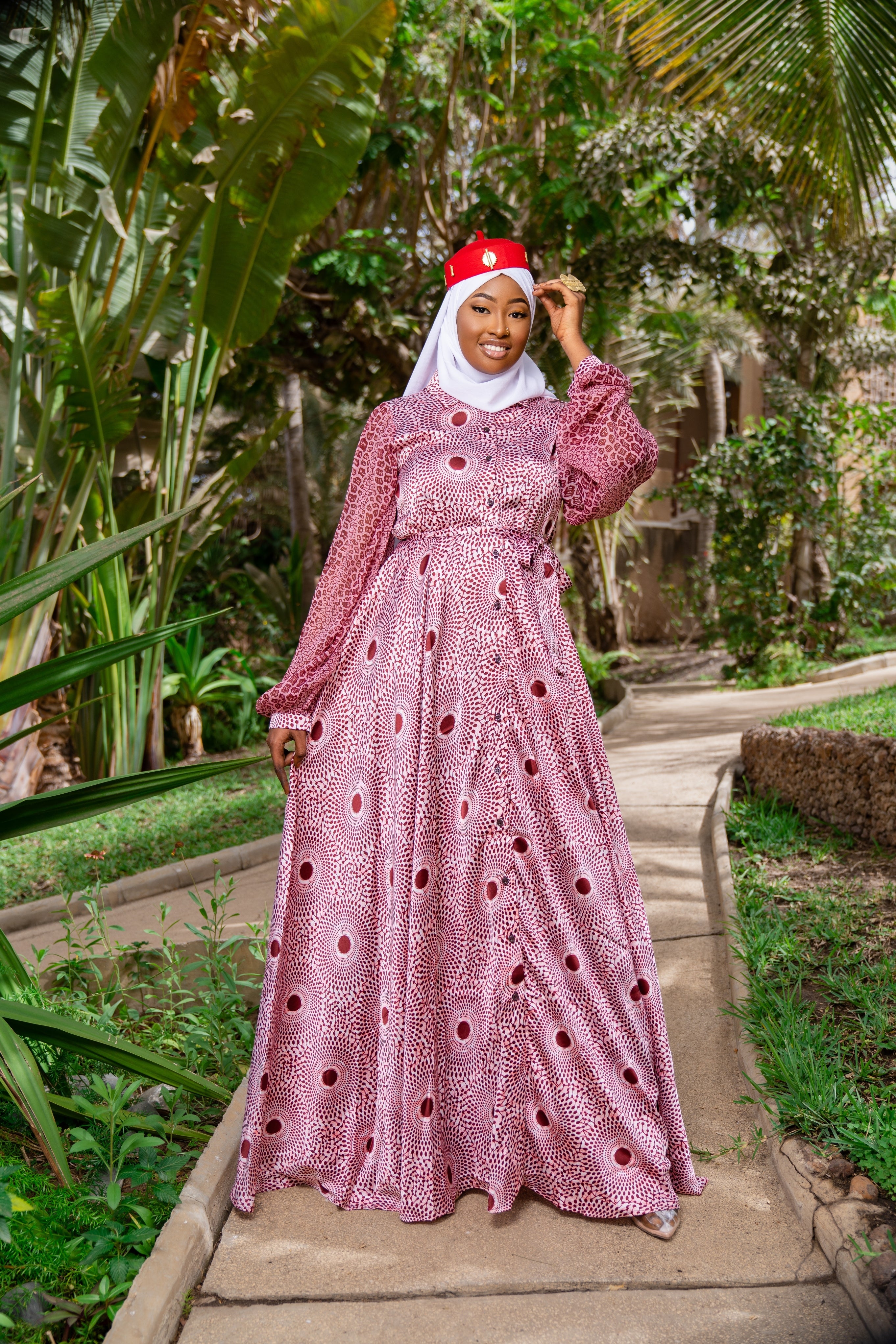 Dado African Print Silk Button Up Dress - Gaarmi