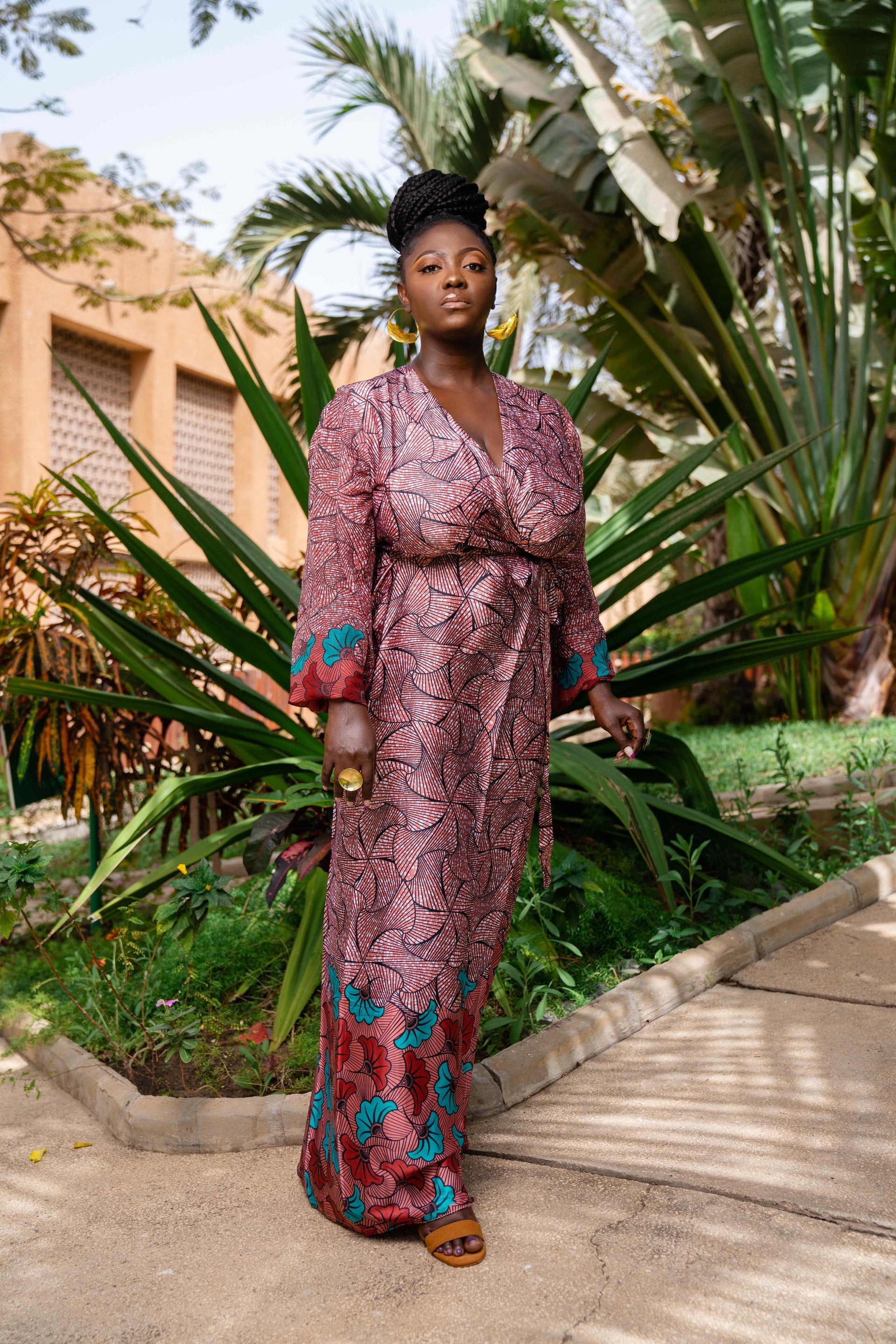 Silk Ankara Wrap Skirt