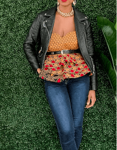 Diamant Peplum Top - Gaarmi