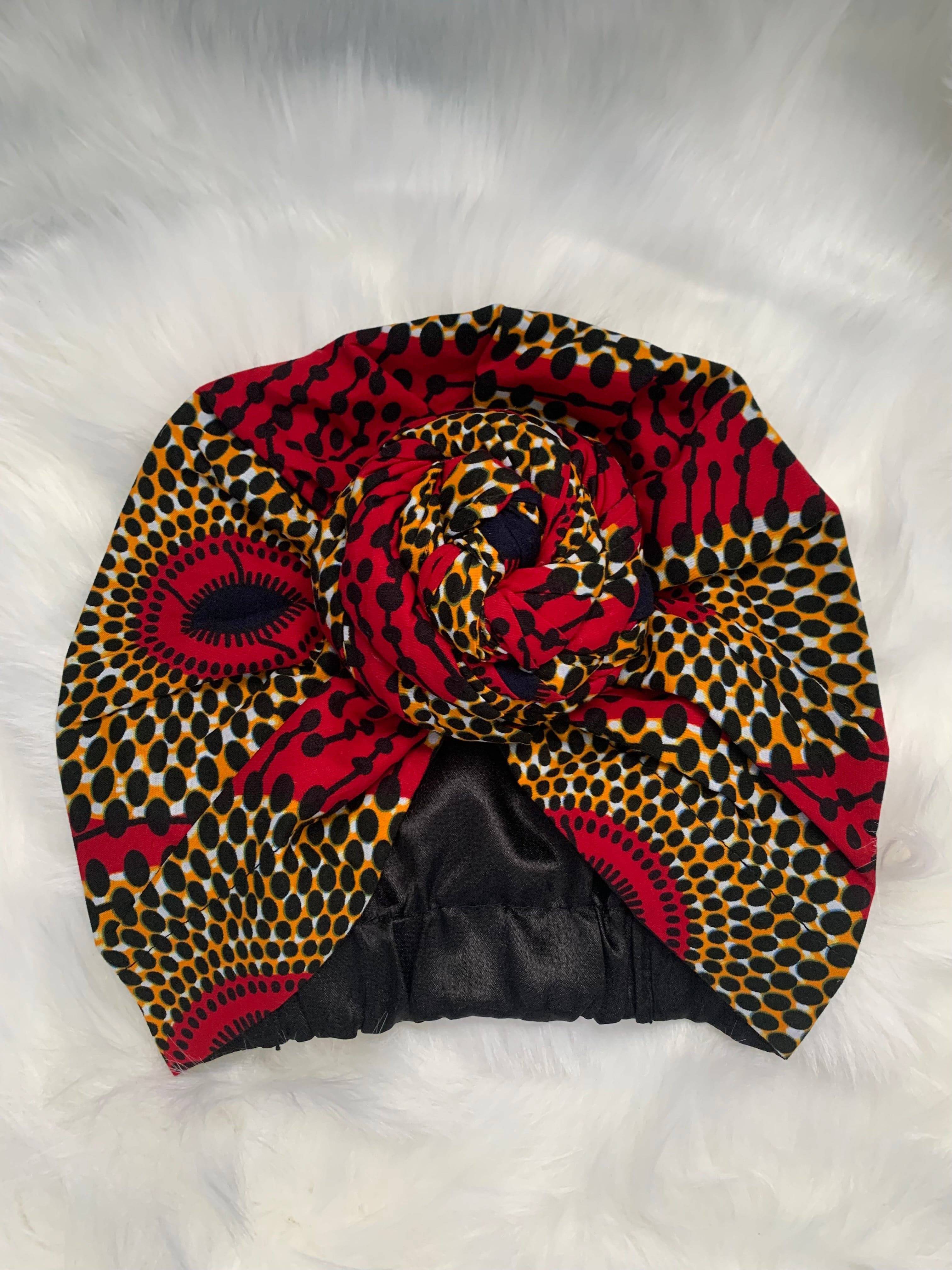Dieynaba Satin Lined Instant Headwrap - Gaarmi
