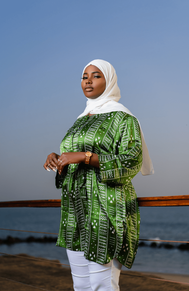 Bijou Emerald Silk Tunic - Gaarmi