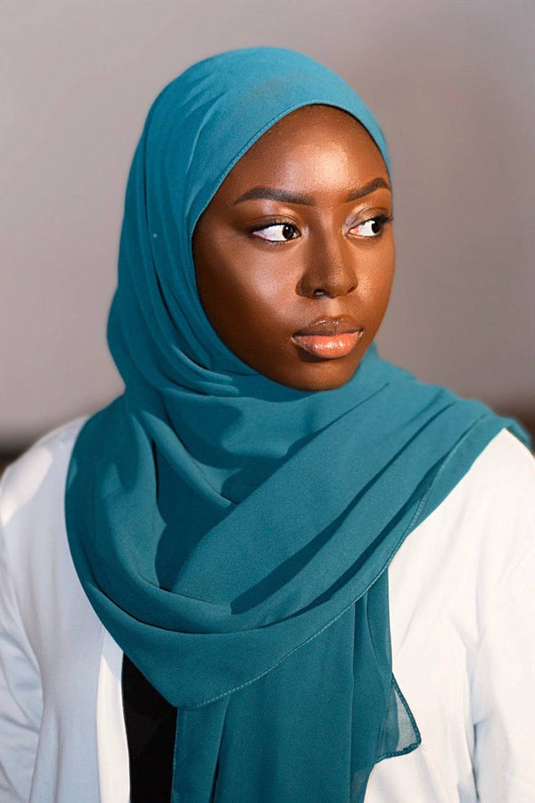 Teal Hijab Scarf - Gaarmi